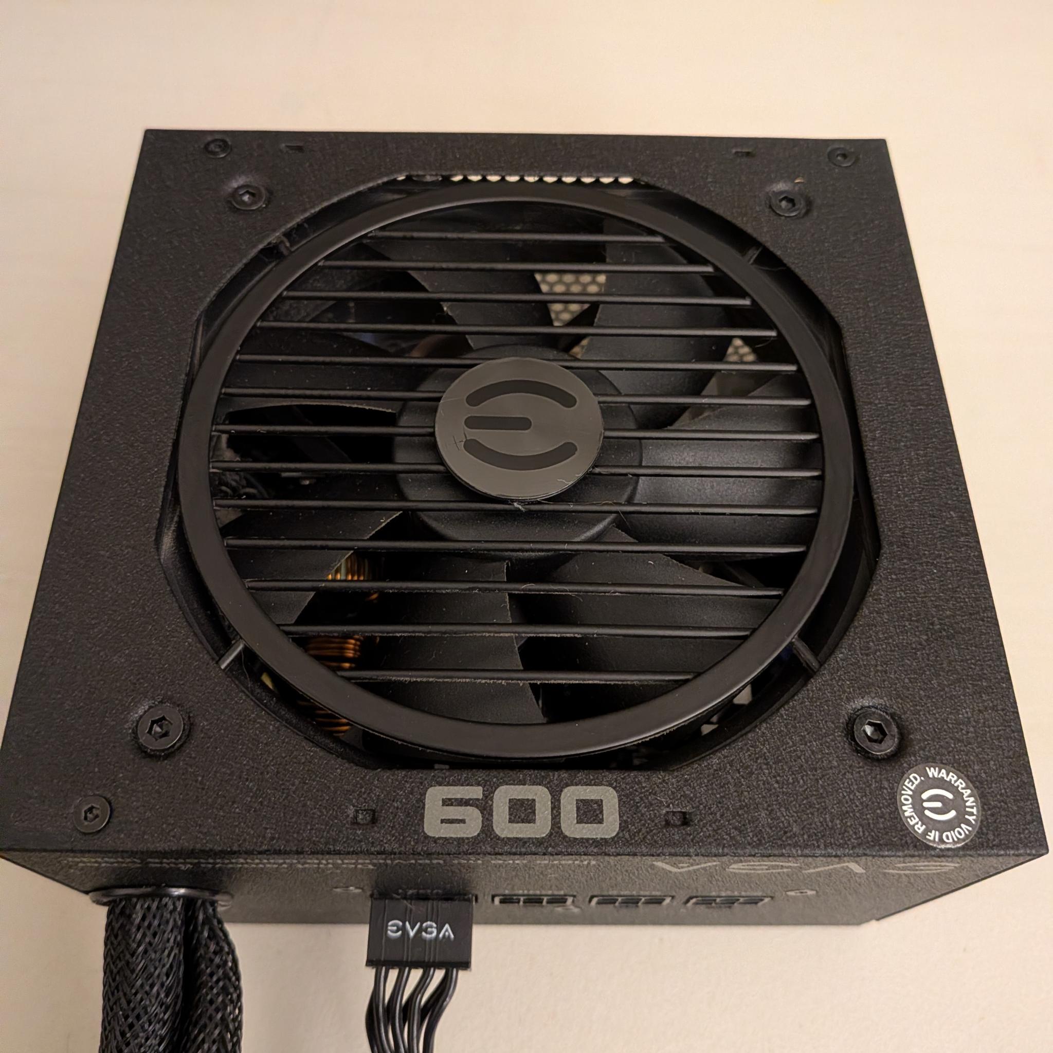 EVGA 600BQ Semi-modular 600W PSU 80+ Bronze Power Supply 24-pin, 8-pin CPU, 2 x 8-pin PCIE Only
