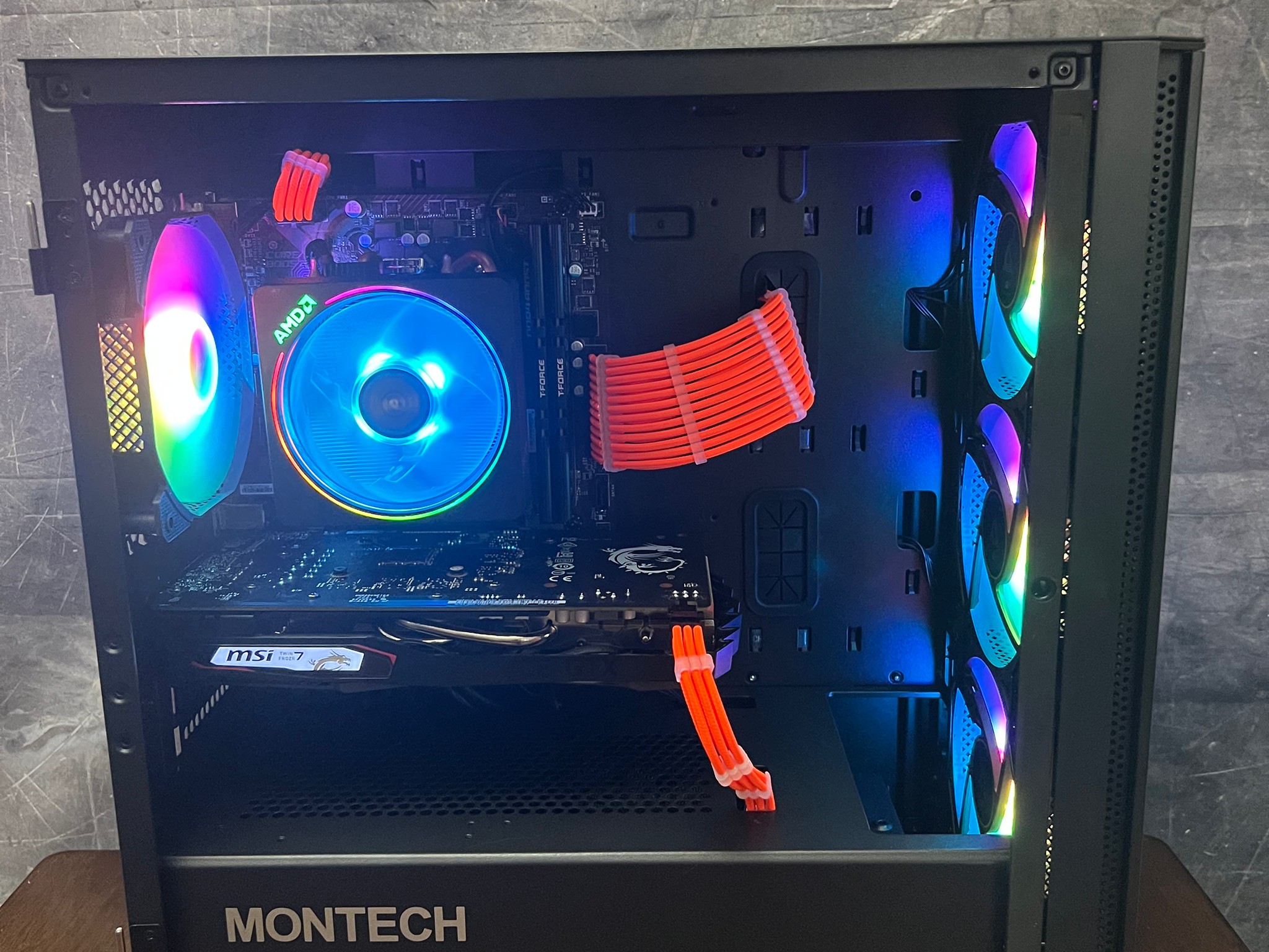 🎉Budget Gaming PC🎉 MSI GTX 1650 Super - Ryzen 7 2700x - 16GB DDR4 RAM - 1TB - New Case -