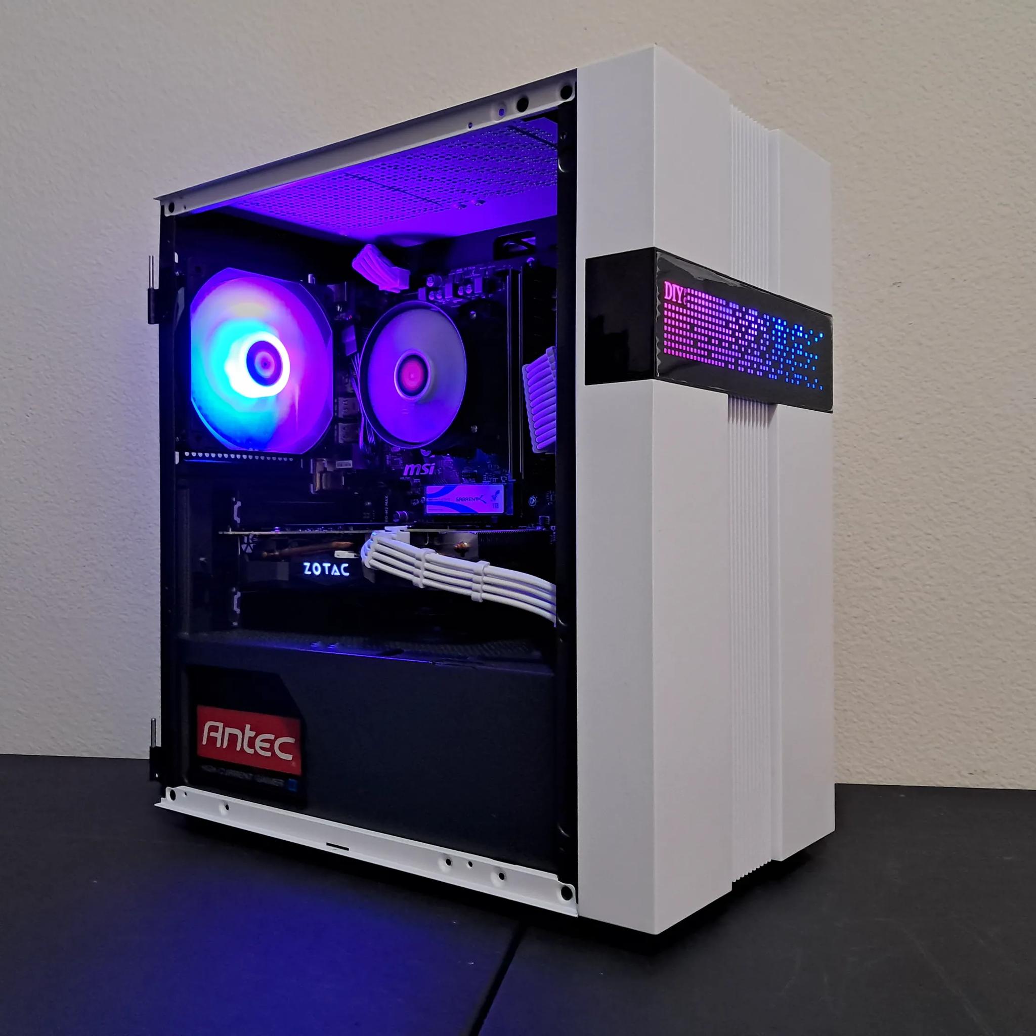 🔴⬜ Aesthetic Gaming PC ⬜🔴Nvidia GTX 1070 Ti | Ryzen 5 1600 (6C/12T) | 1TB SSD | 16GB DDR4-3200