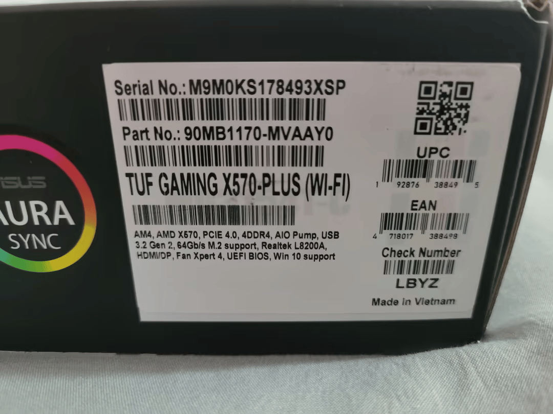 UNOPENED ASUS TUF Gaming X570-Plus WIfi