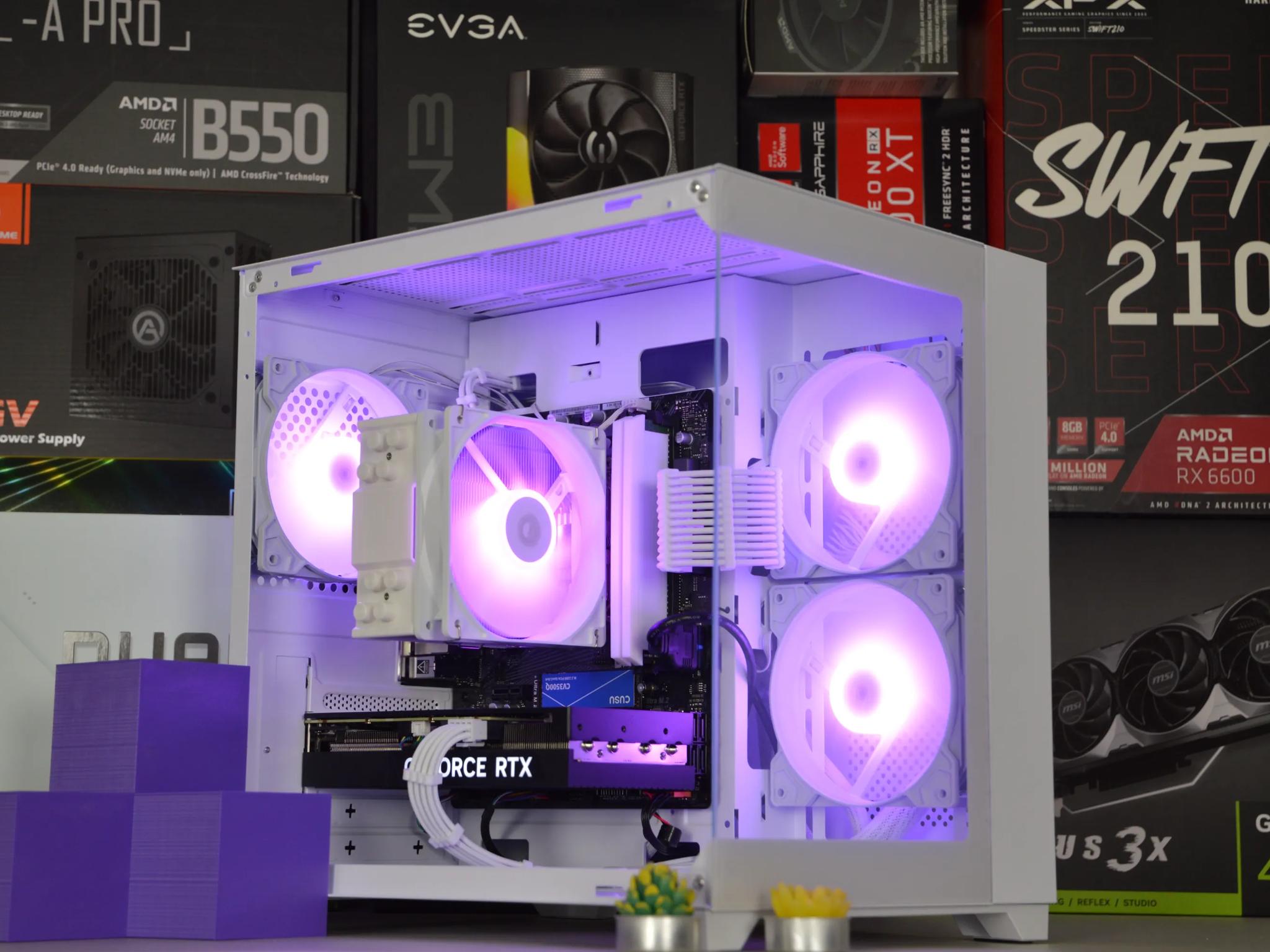❄️⬜| RTX 4060 Ti 8GB | RYZEN 5 5600 | 16GB DDR4 RAM | 1TB NVME SSD | Snow Box |