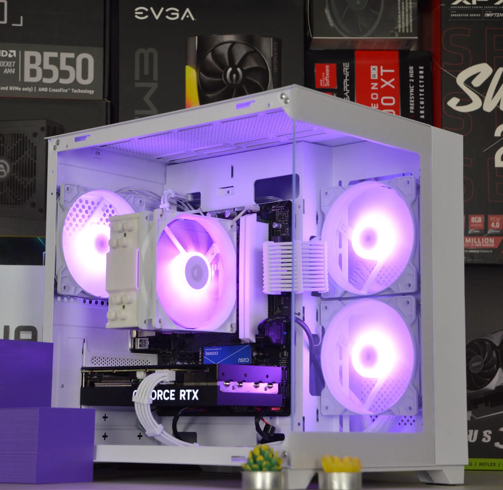 ❄️⬜| RTX 4060 Ti 8GB | RYZEN 5 5600 | 16GB DDR4 RAM | 1TB NVME SSD | Snow Box |