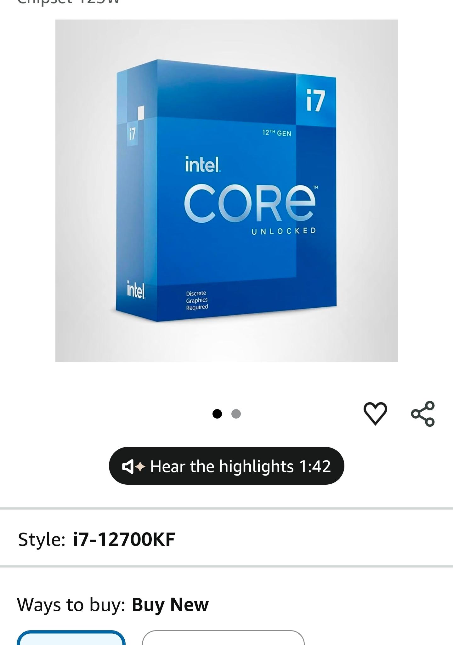 Intel core i7-12700KF