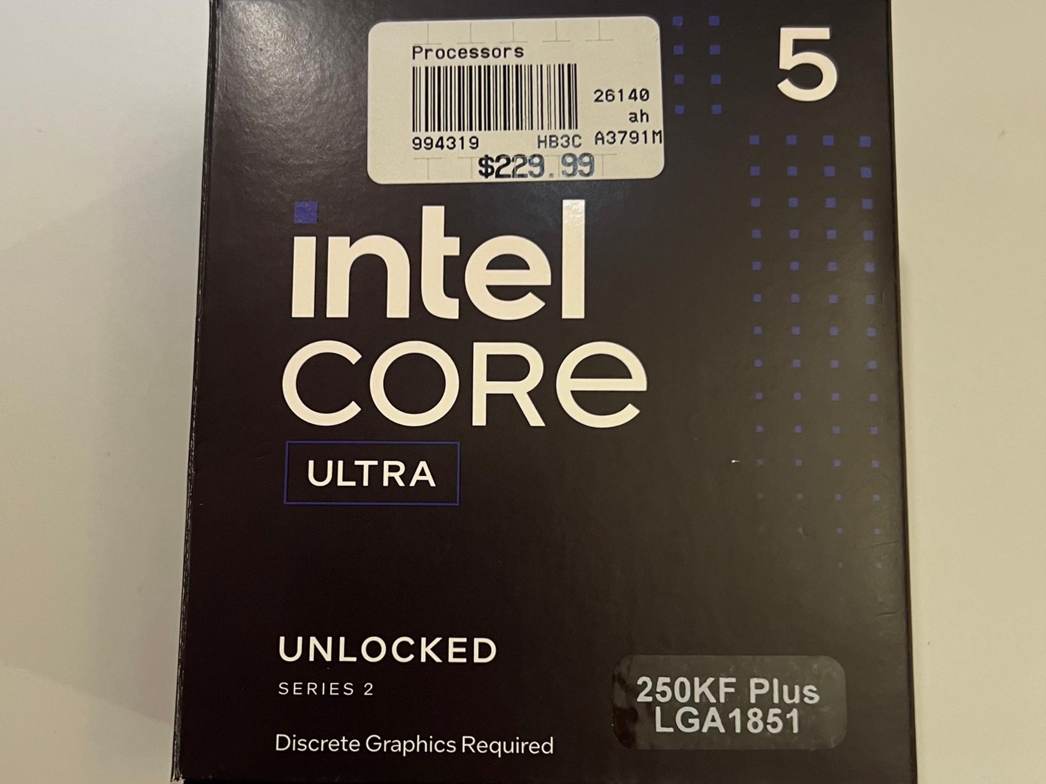 Intel Core Ultra 5 250KF Plus