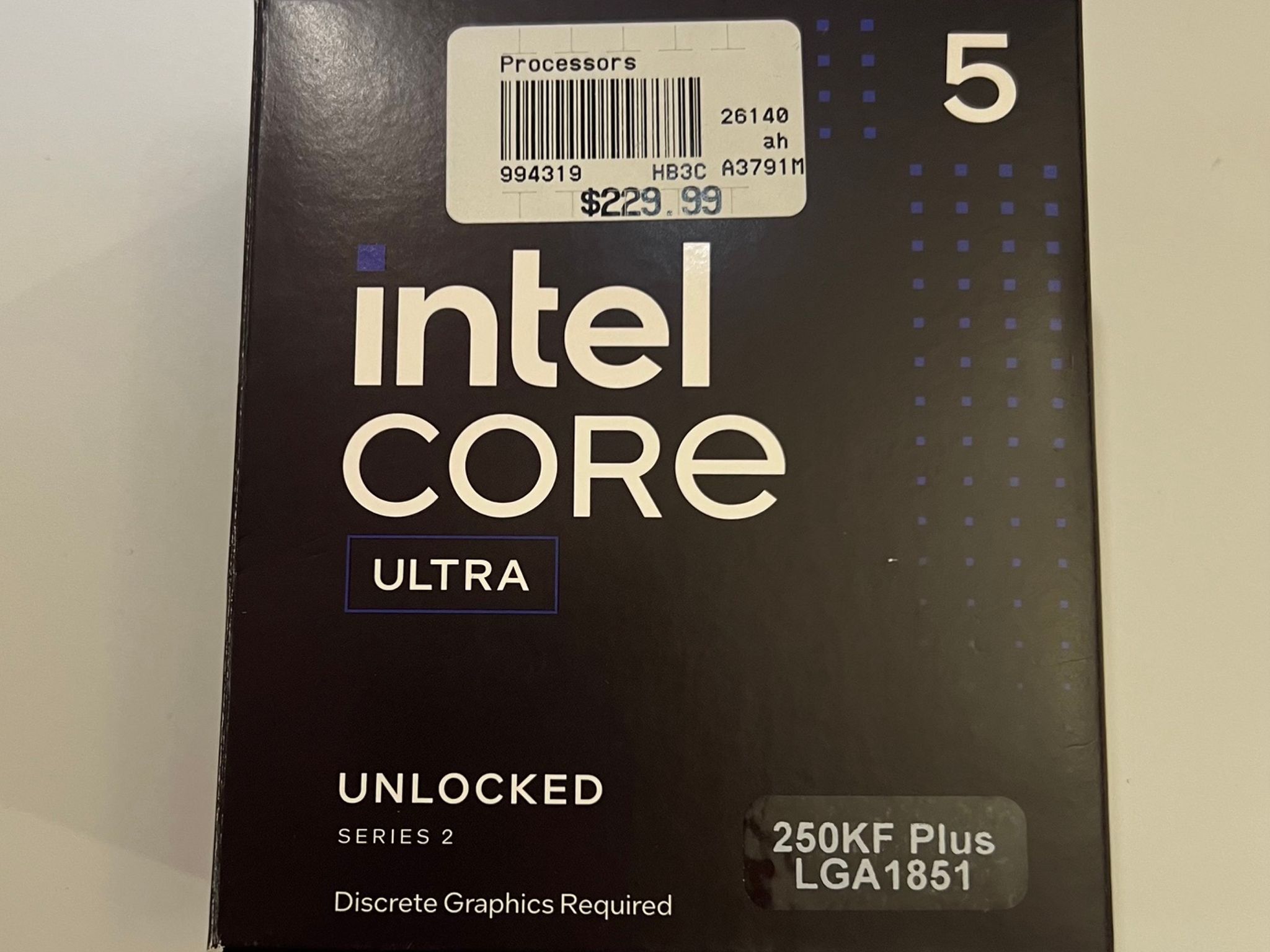 Intel Core Ultra 5 250KF Plus