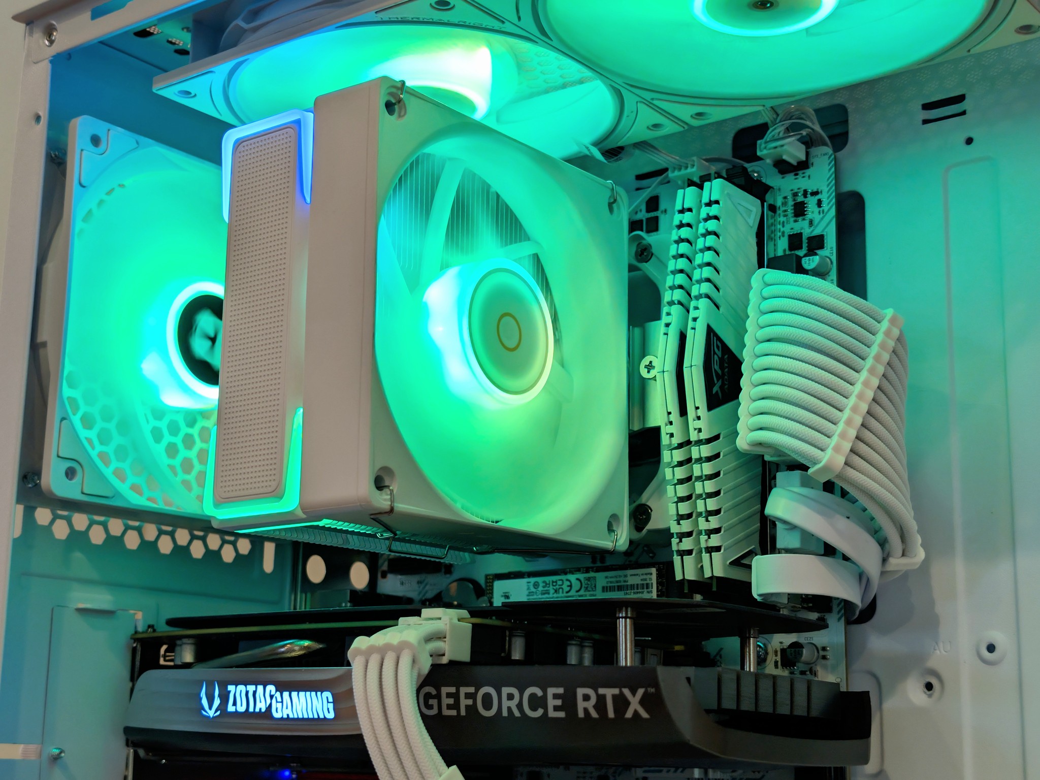 🤍 Ryzen 7 3700X + RTX 4060 | Budget 1440p Gaming PC | Compact White RGB Build