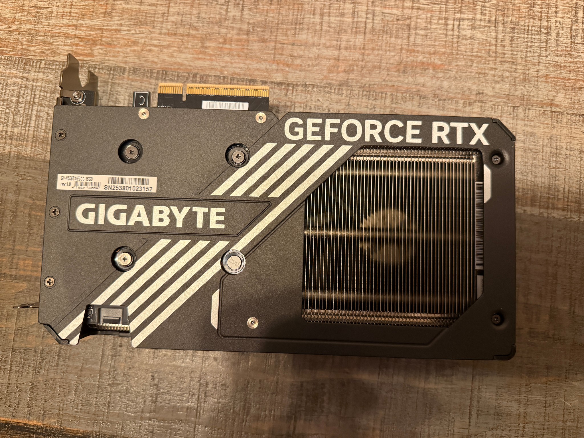 Used GIGABYTE GeForce RTX 5060 Ti WINDFORCE OC 16G Like New Box Included