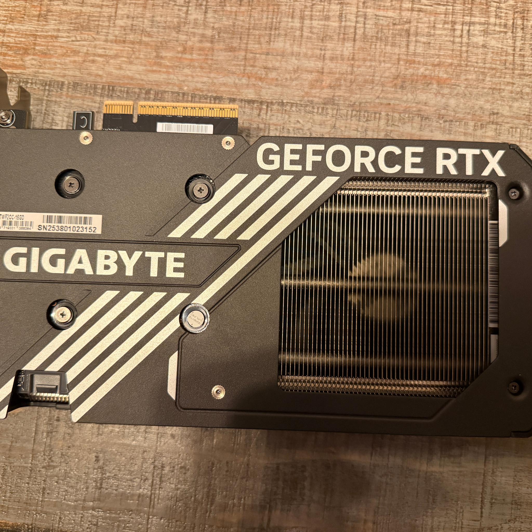 Used GIGABYTE GeForce RTX 5060 Ti WINDFORCE OC 16G Like New Box Included