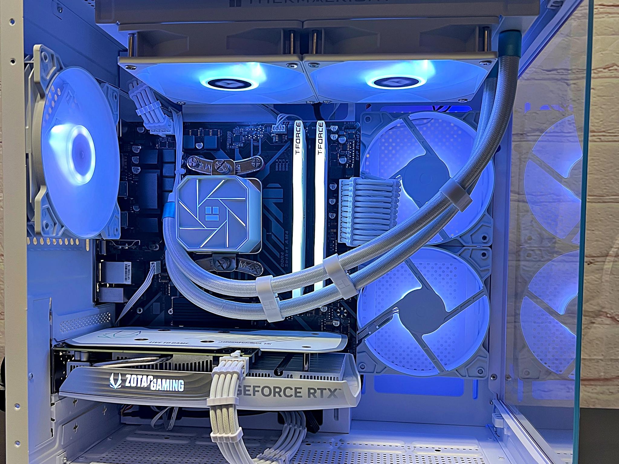 Liquid Cooled RTX 4060 Ryzen 5 5500 16GB RAM 1TB M.2 Gaming PC