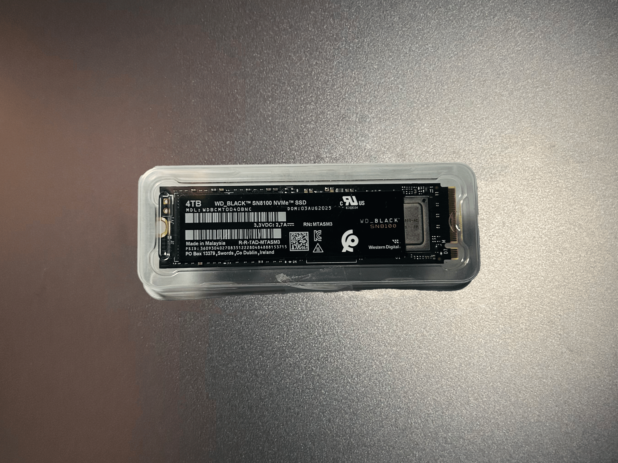 WD Black SN8100 4TB NVMe SSD PCIe 5.0 Gen 5 m.2 *Fastest on the market!*