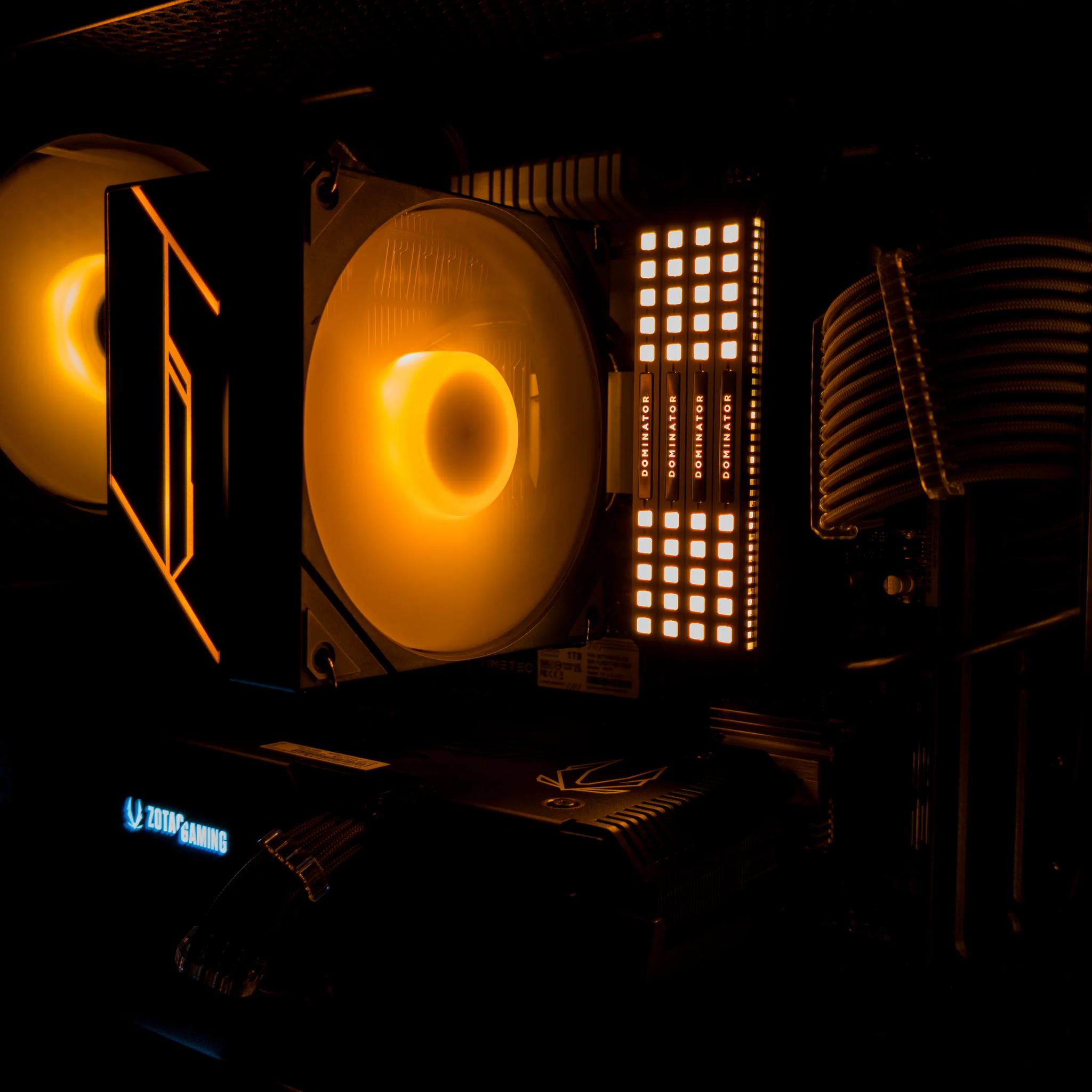 🩶🧡 RTX 3060Ti / Ryzen 5 5600 / 32GB Gaming PC 🧡🩶