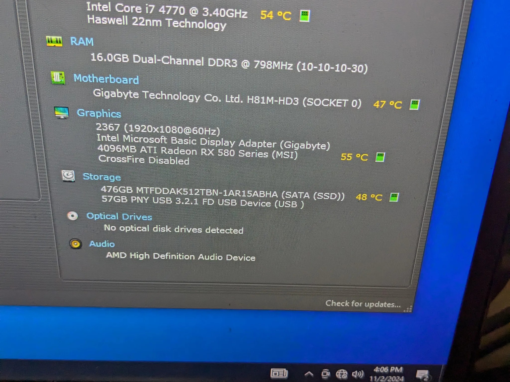 120 FPS Fortnite | 180 Day Warranty | i7-4770, 16GB RAM, RX 580 4GB, 512GB SSD, Win10, Wifi, RGB