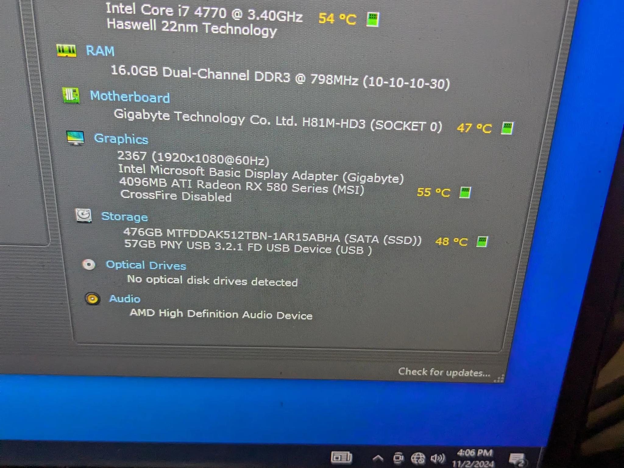 120 FPS Fortnite | 180 Day Warranty | i7-4770, 16GB RAM, RX 580 4GB, 512GB SSD, Win10, Wifi, RGB
