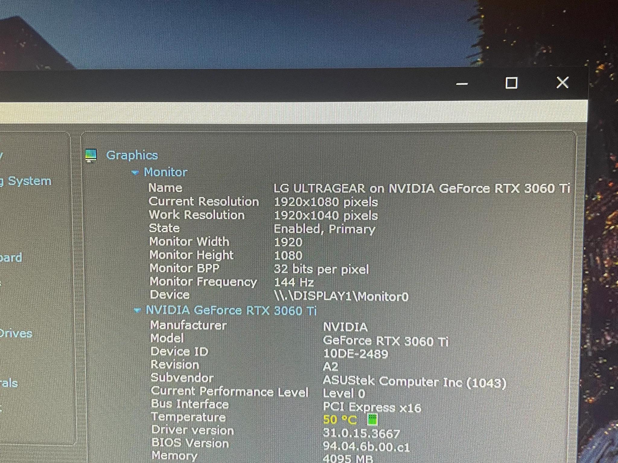 24' LG Ultragear 1080p 144hz Gaming Monitor
