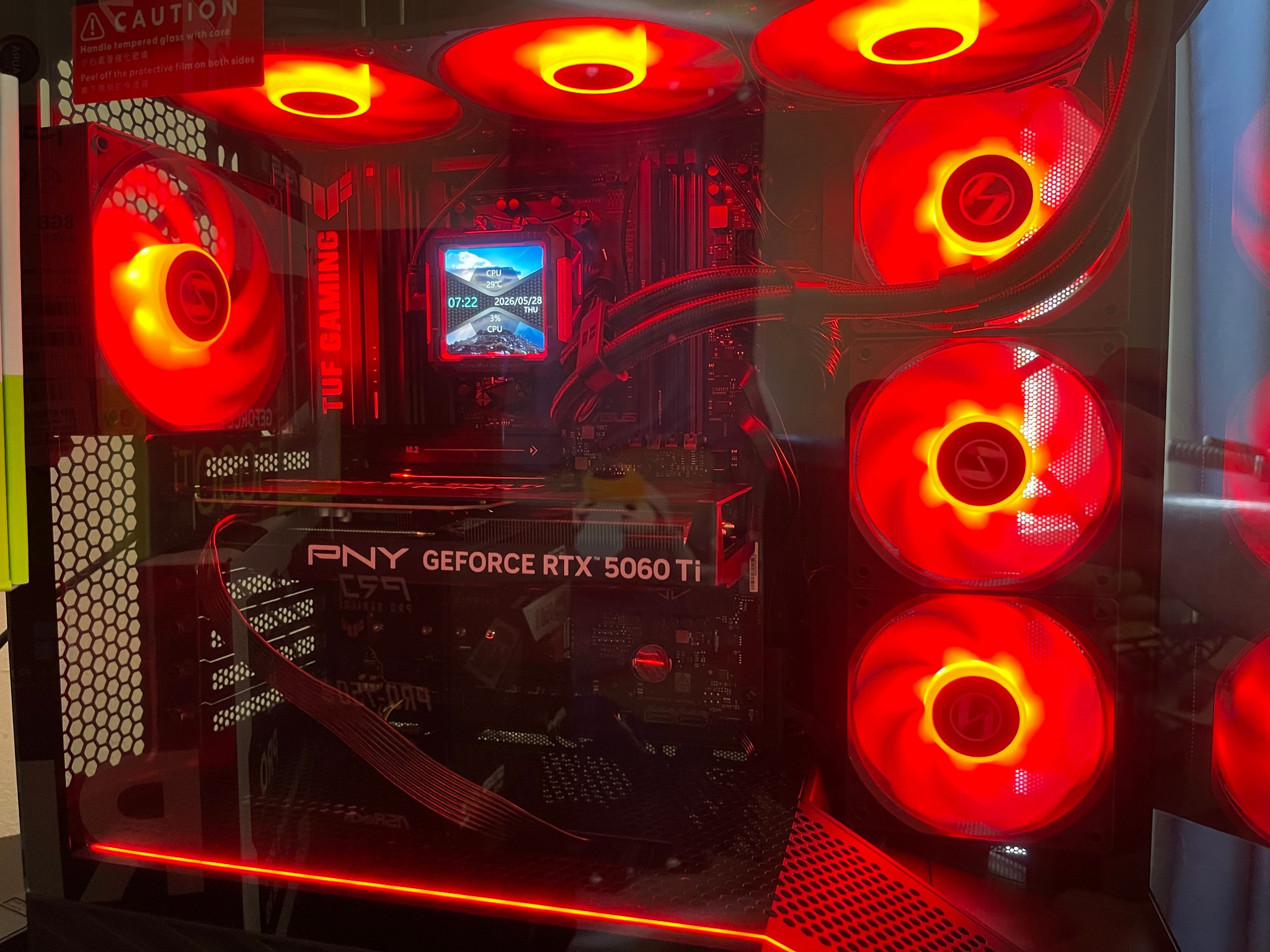 1440p Gaming PC/ RTX 5060 TI/ Ryzen 5 7500X3d/ 16Gb DDR5/ 1Tb NVMe/ liquid cooled