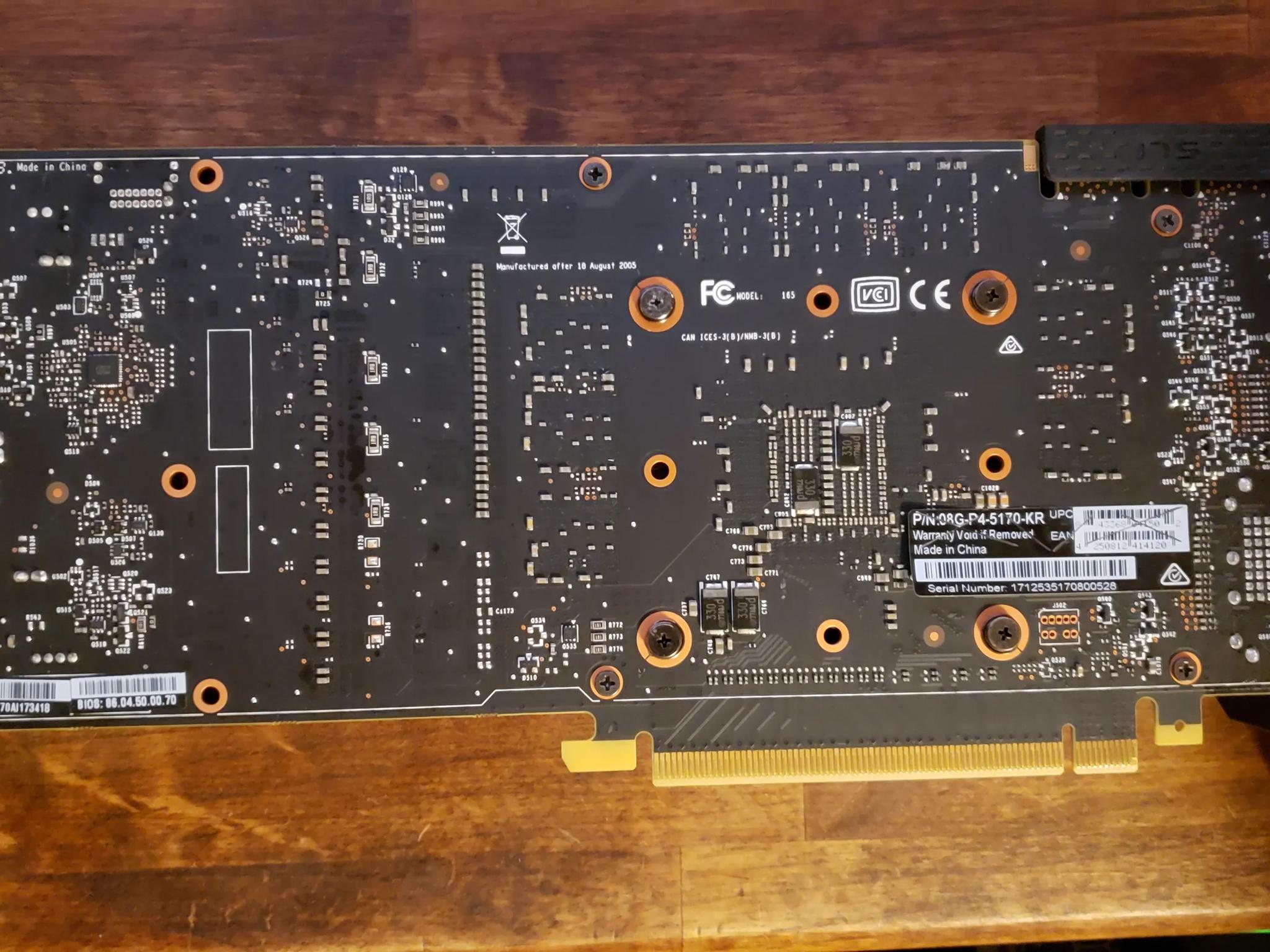 Evga GTX 1070 Blower 08G-P4-5170-KR