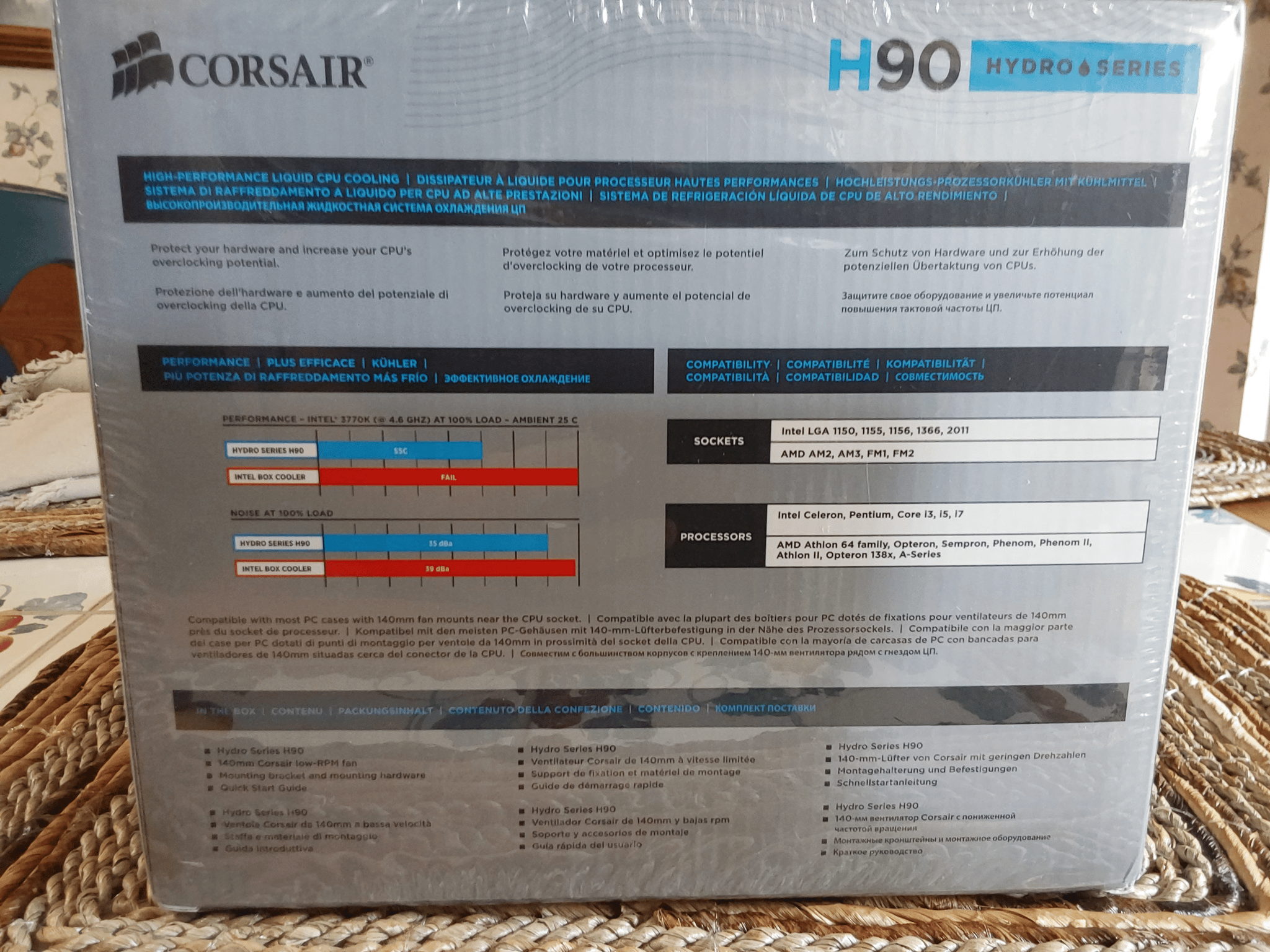 NEW Corsair Hydro Series H90 140mm Liquid CPU Cooler (Model CW-9060013-WW)