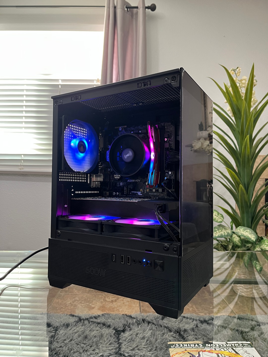 GTX 1060 6GB, Ryzen 5 2600, 8GB RAM | Black RGB Gaming Computer/PC