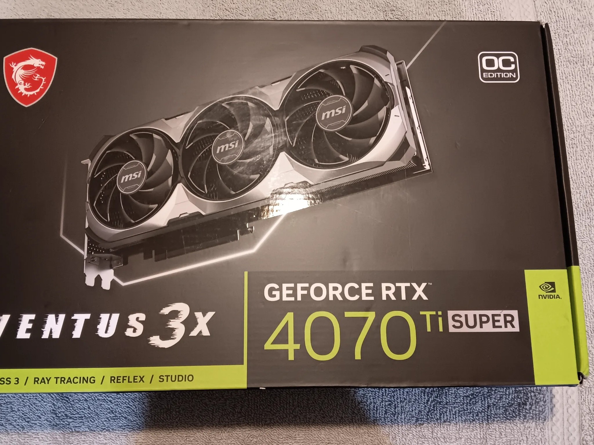 *BOX ONLY* MSI GeForce RTX 4070ti Super *BOX ONLY*
