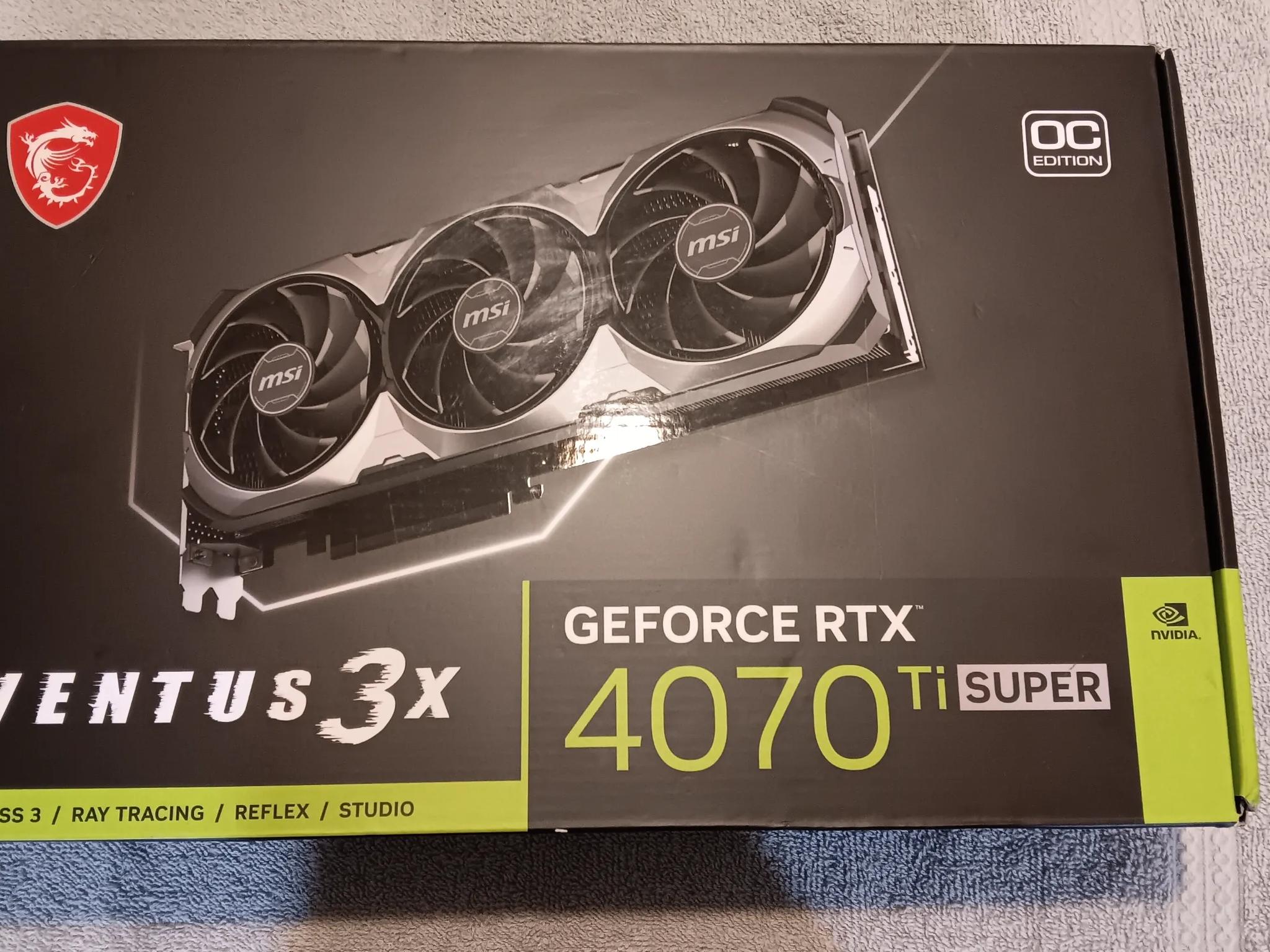*BOX ONLY* MSI GeForce RTX 4070ti Super *BOX ONLY*