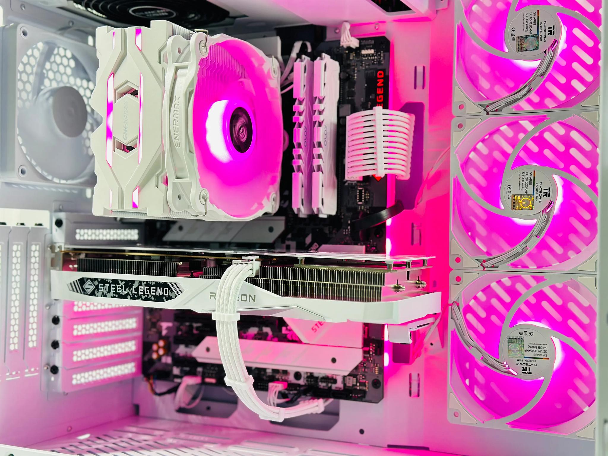 🌬️☃️Snowman⛄Gaming PC❄️AMD RX 7600 8GB❄️Intel i5 11400F 6 core❄️16GB DDR4❄️1TB NVME