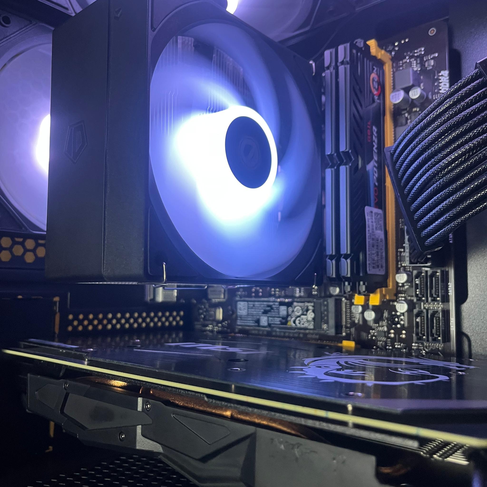 ❄️🩵Winter Sky Gaming PC 🩵❄️ RTX 2070 ❄️🩵 Ryzen 7 3700X 🩵❄️ 16GB DDR4 ❄️🩵 512GB NVME SSD 🩵❄️