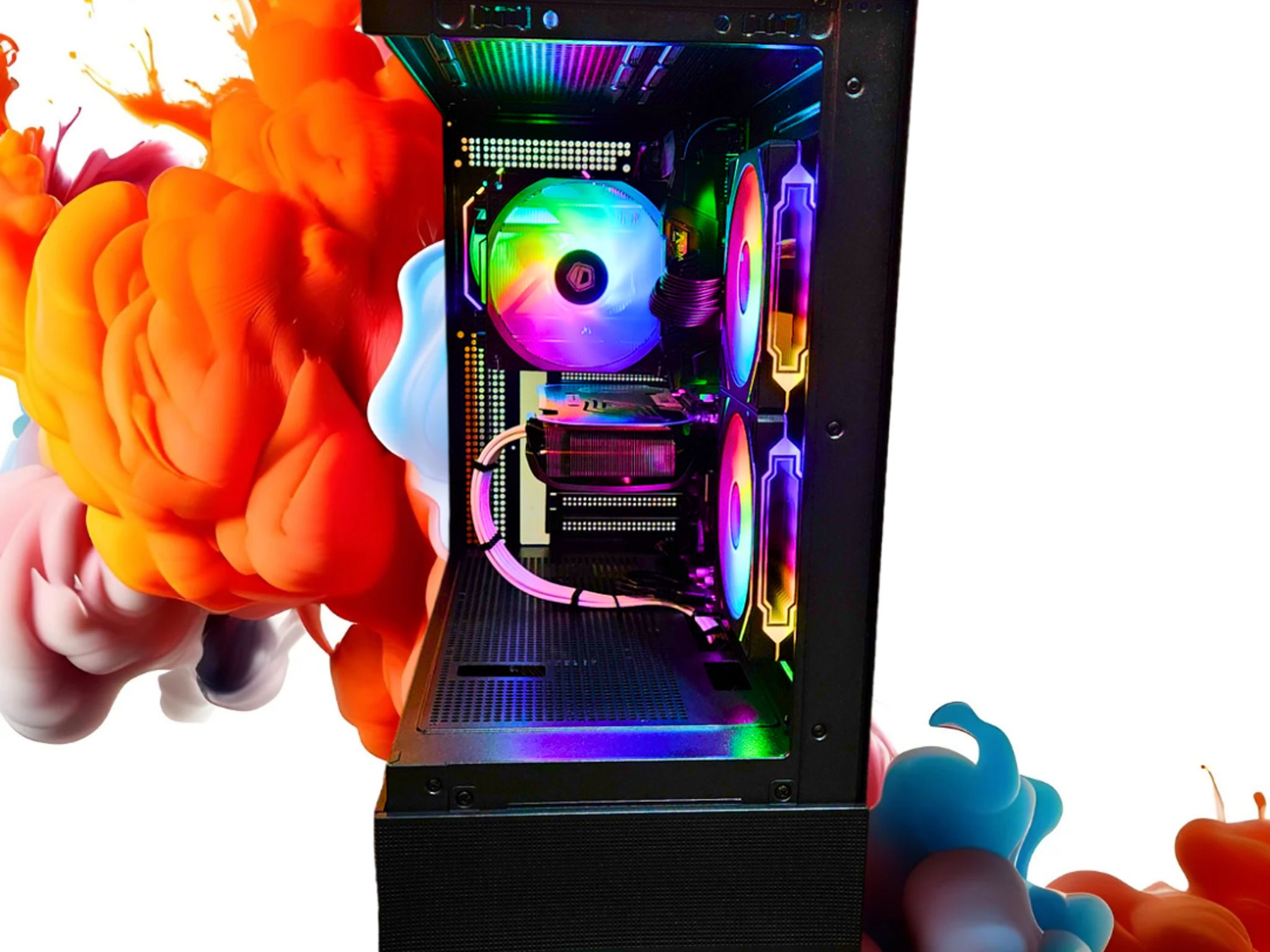 ♾️Infinity🌌: RTX 4070 12GB | Ryzen 5 5600 | 32GB DDR4 RAM | 1TB SSD | 4 RGB Fans | Black RGB PC