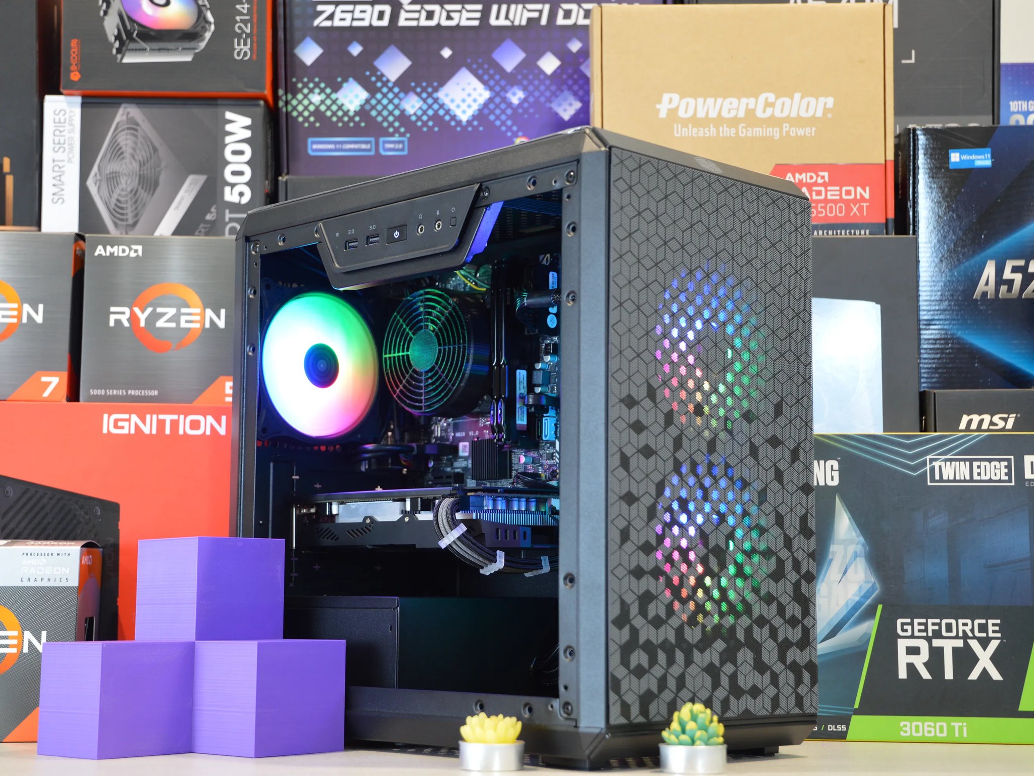 ⚫🌈| RX 580 8GB | INTEL i7-4790 | 16GB DDR3 RAM | 512GB NVME SSD | Black Candy |