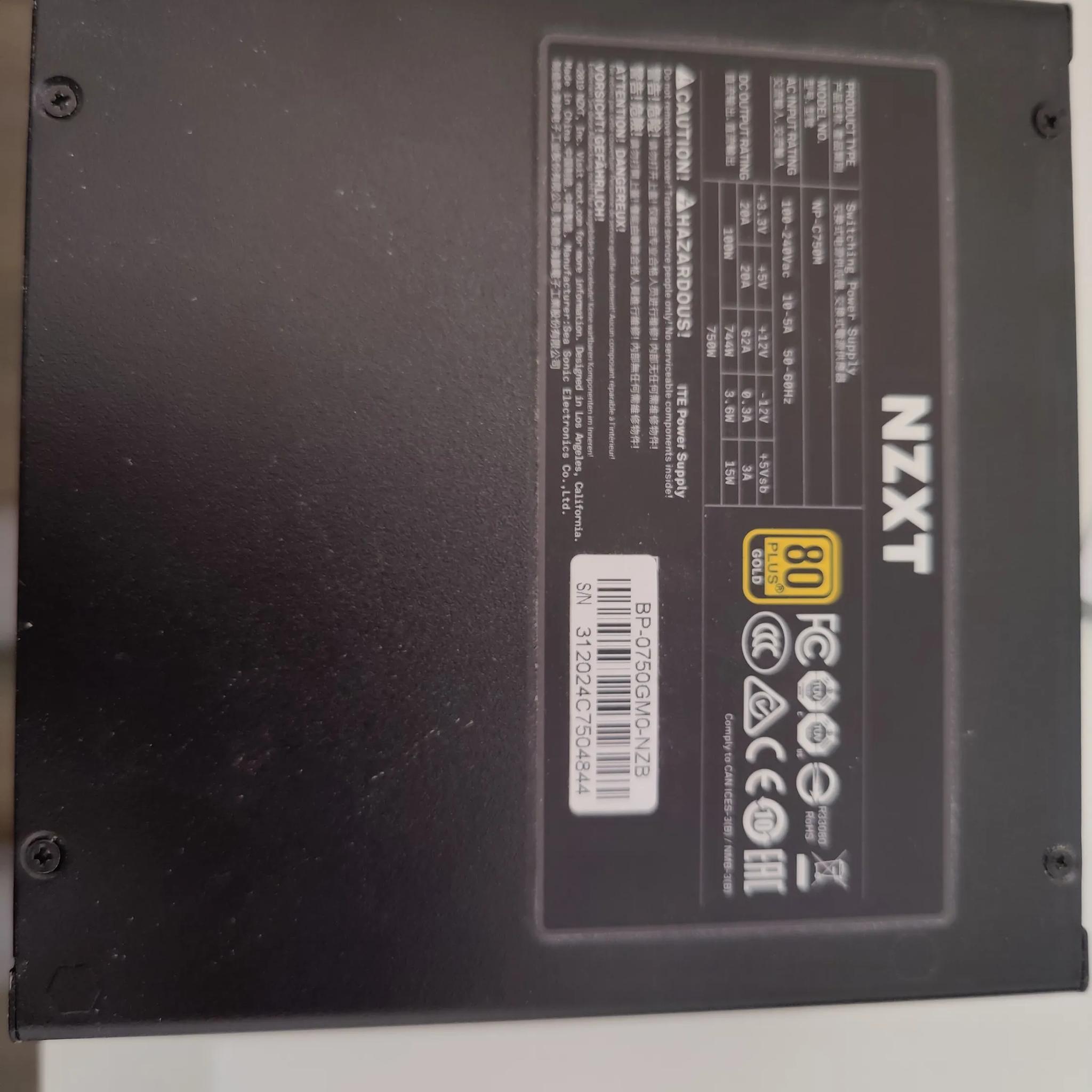 NZXT 750W Gold
