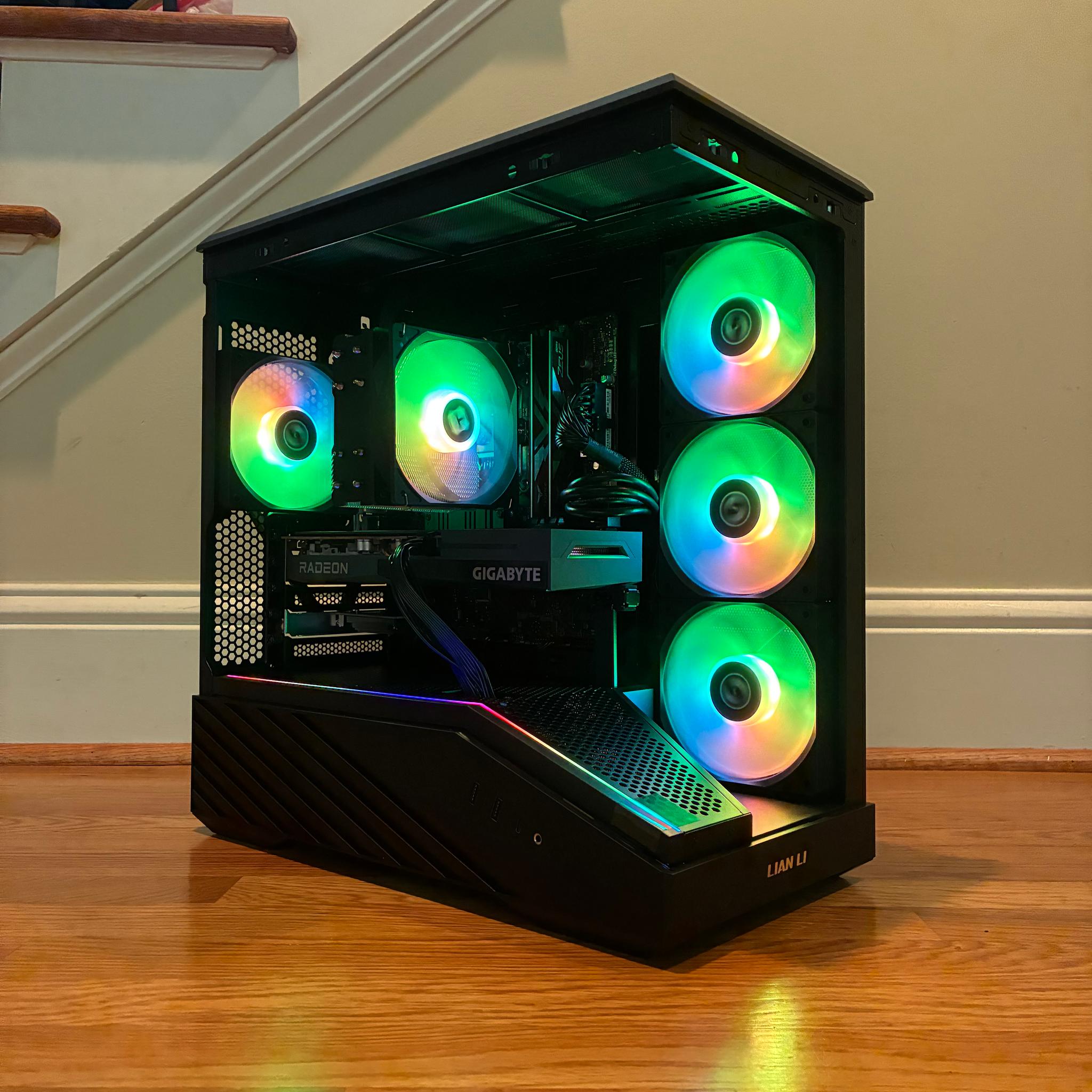 RX 6600 12100F 32GB RAM 1TB Samsung NVME SSD WIFI 6E Windows 11 Custom RGB Gaming PC