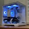 White RTX Fish Tank Gaming PC Wifi