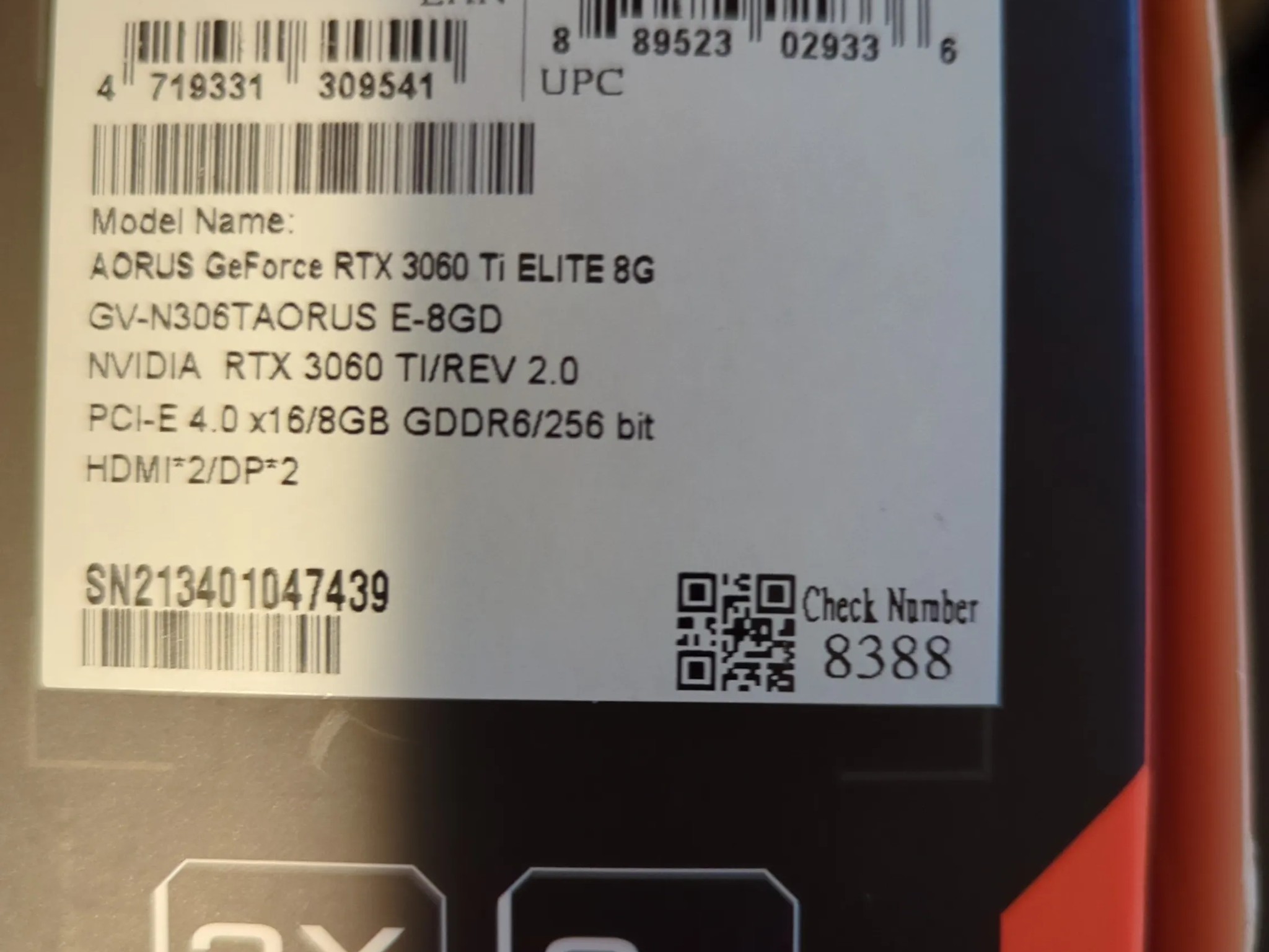 Like New! RTX 3060 Ti!