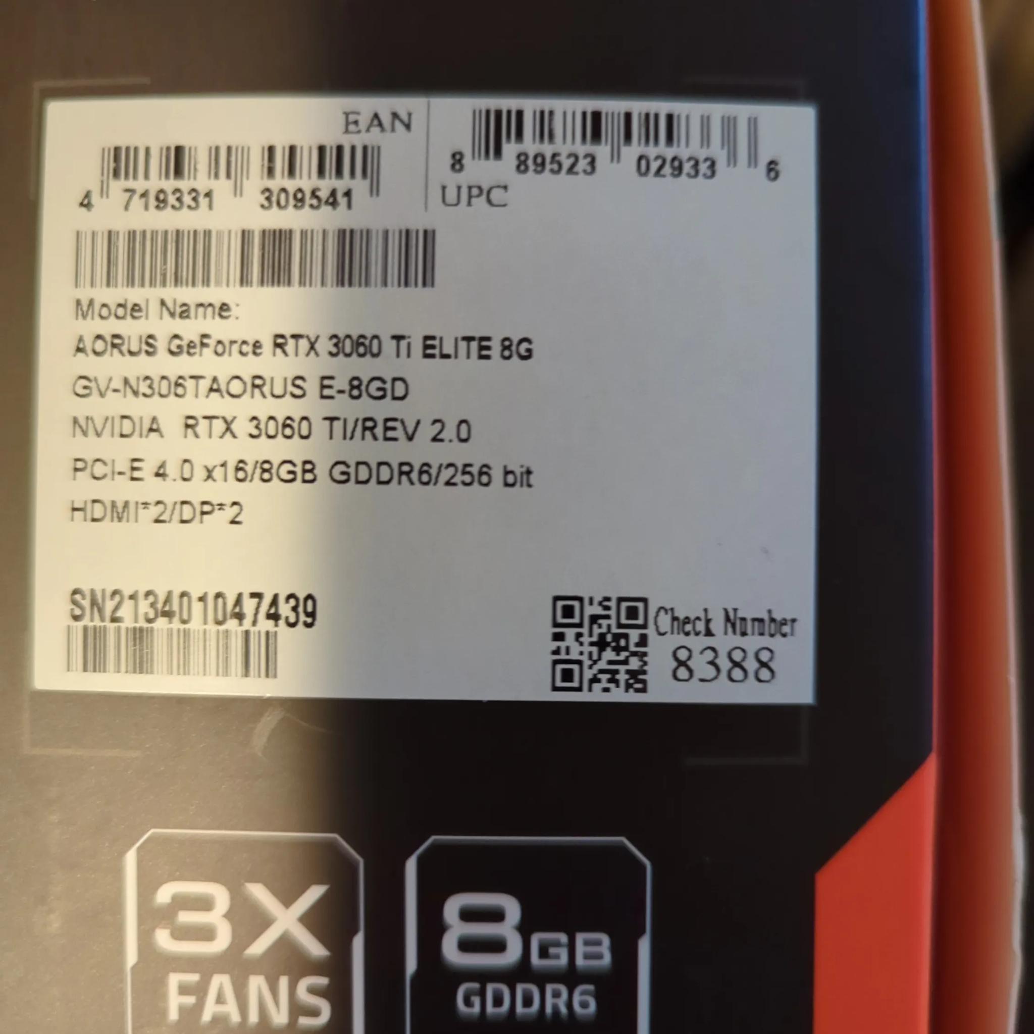 Like New! RTX 3060 Ti!