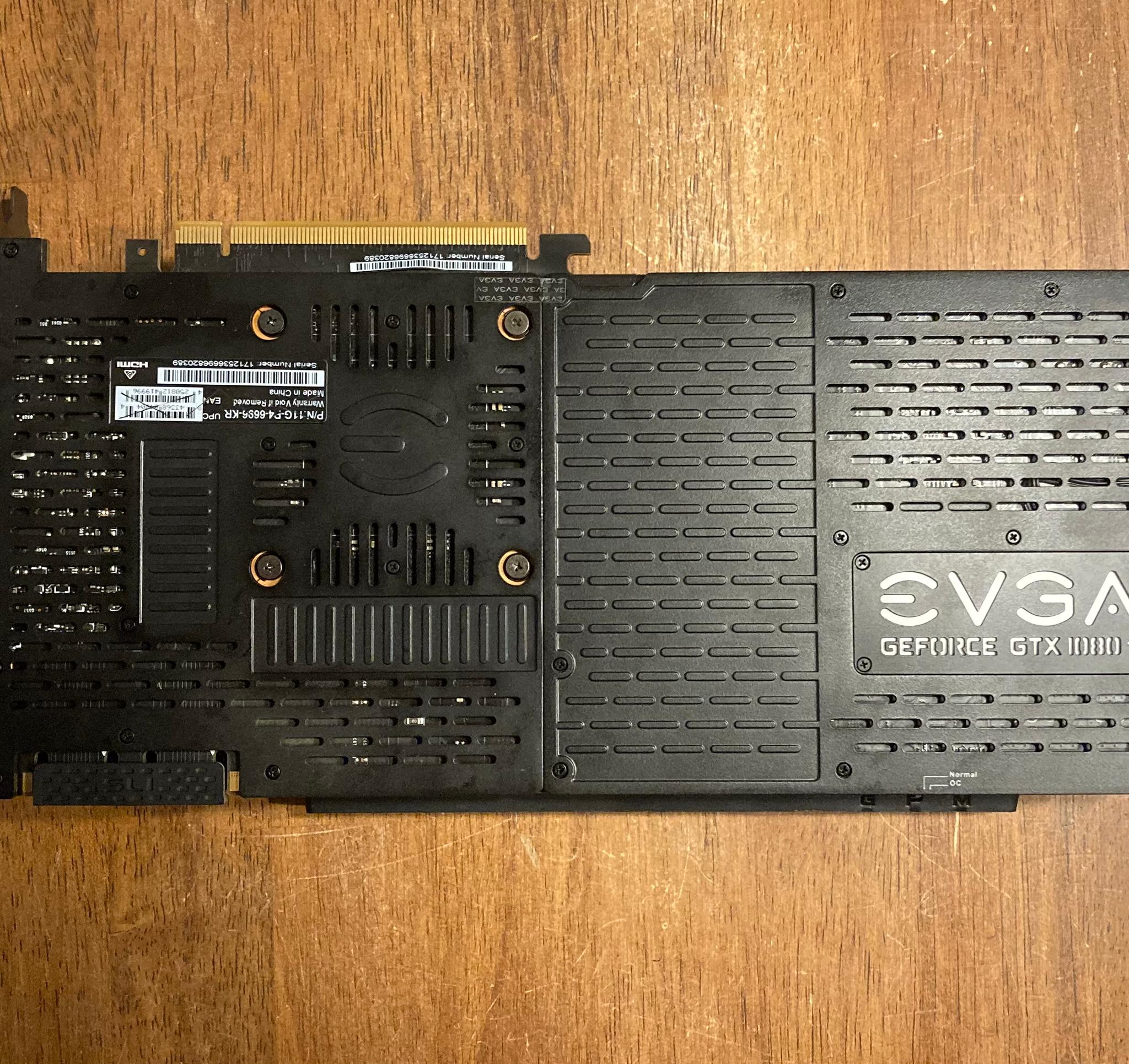 EVGA GTX 1080 Ti FTW3 11GB RGB Graphics Card (READ - BENT I/O BRACKET)