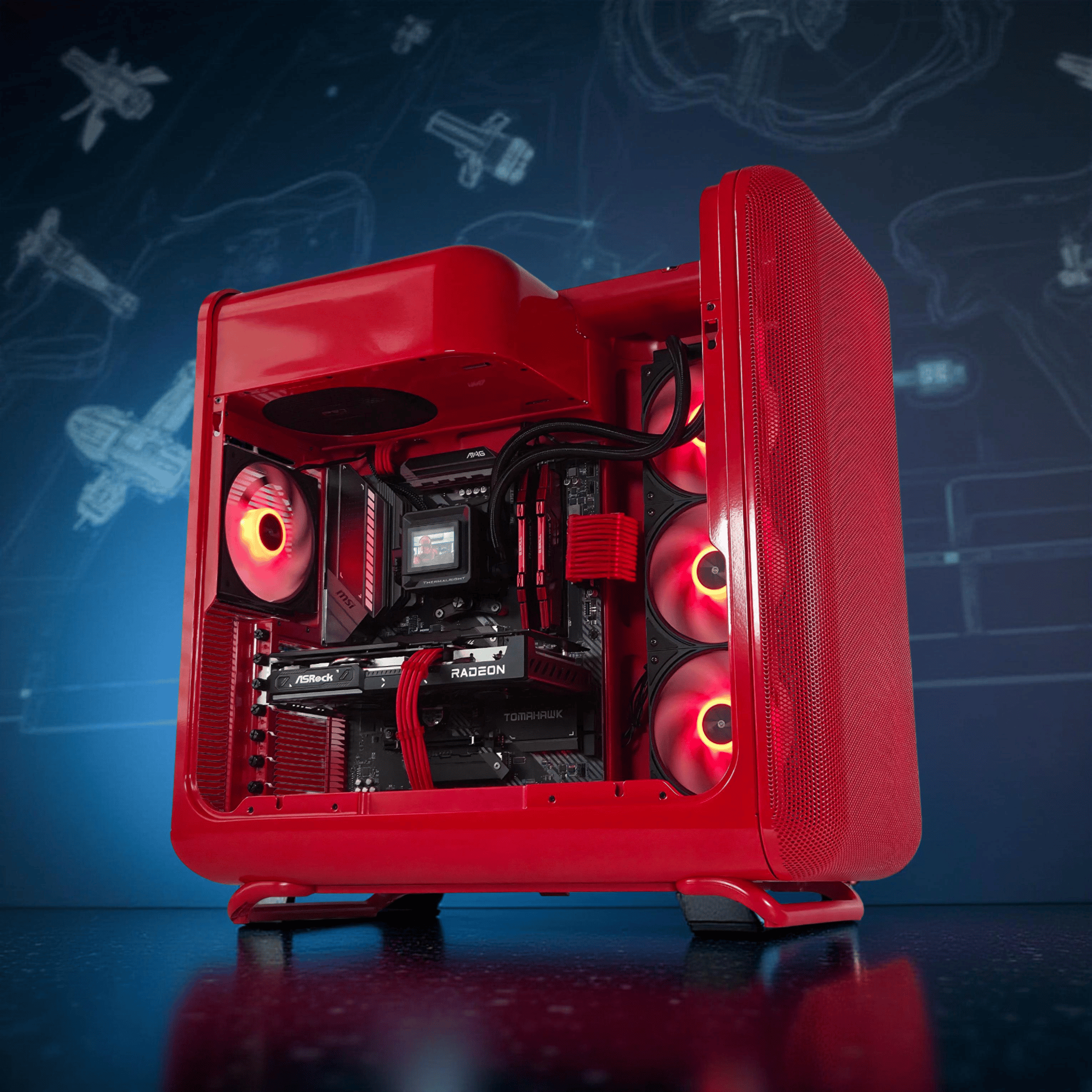 ⛑️🟥⚡Der'kal ⚔️All AMD Gaming PC⚔️AMD RX 7600 8GB⚔️ AMD Ryzen 5 5600⚔️ 16GB DDR4⚔️ 1TB NVME