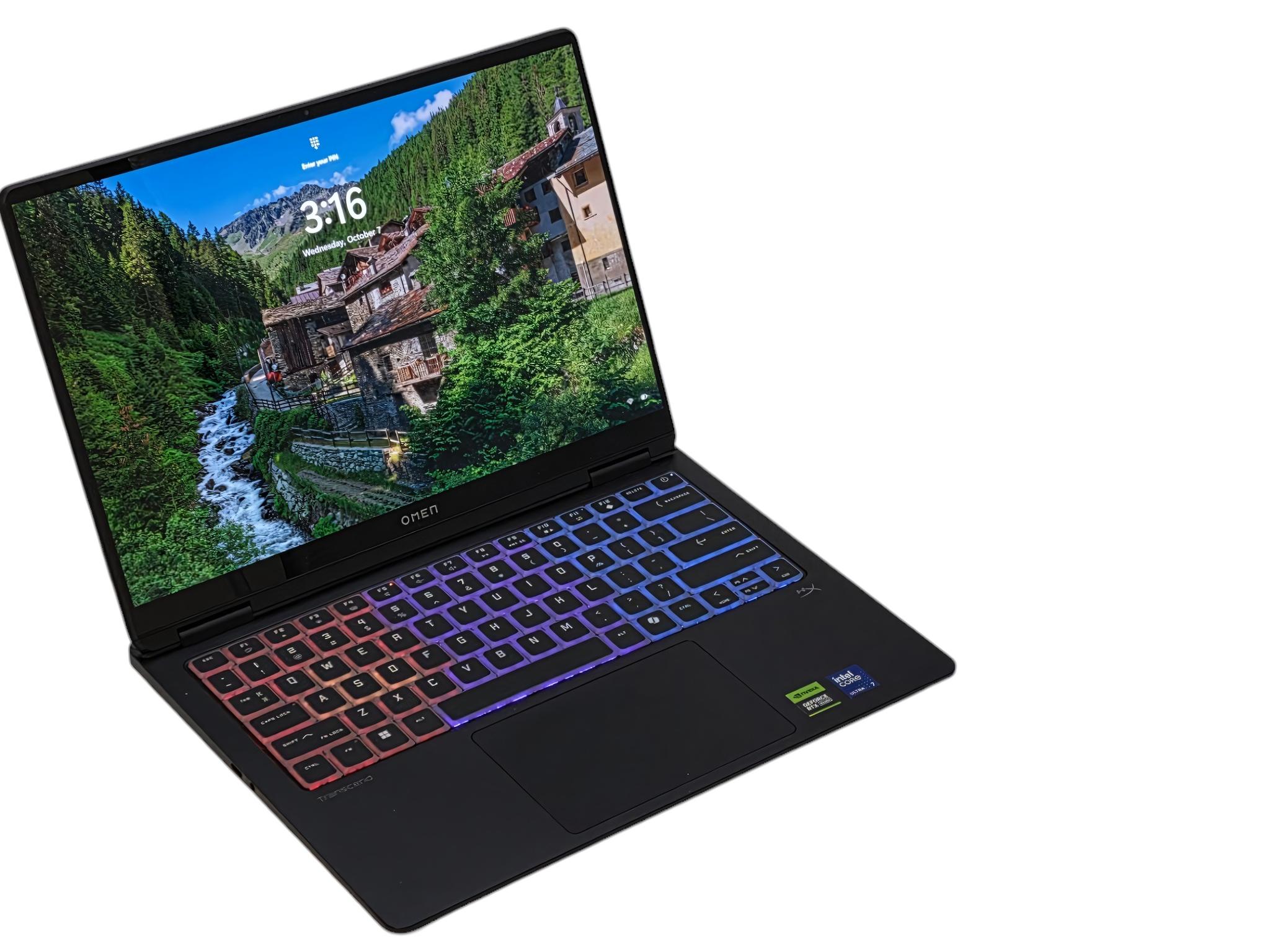 HP OMEN Transcend 14 — RTX 5060 / Ultra 7-255H / 32GB / 1TB / 3K OLED — Open Box
