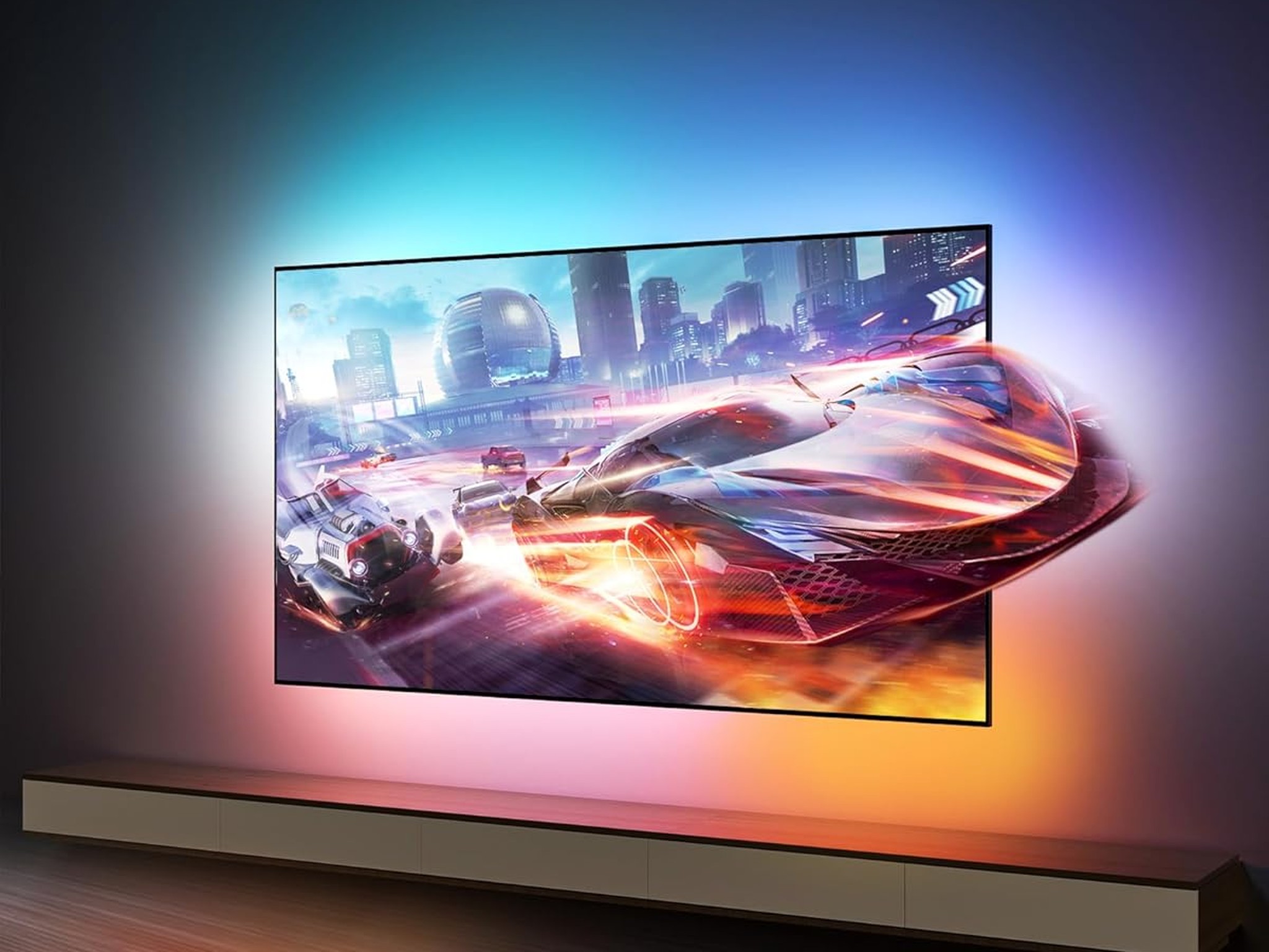 Lytmi TV LED Backlight with HDMI 2.0 Sync Stick Immersive RGBIC Backlight for 25-55 inch TVs
