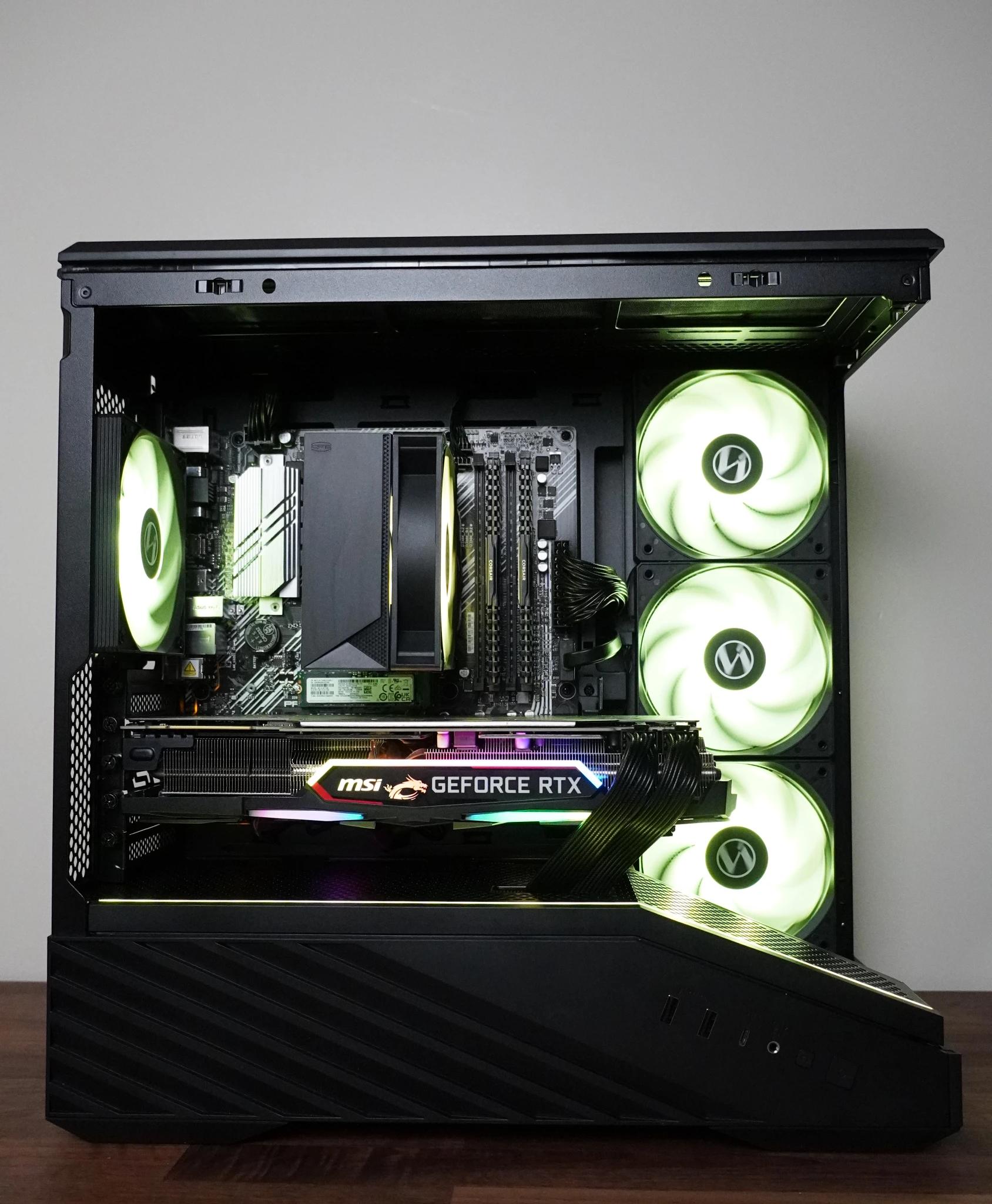 Black Gaming Pc | Ryzen 5 5500 | RTX 2080 Super | DDR4 16GB | 1TB NVMe | Win 11 Pro