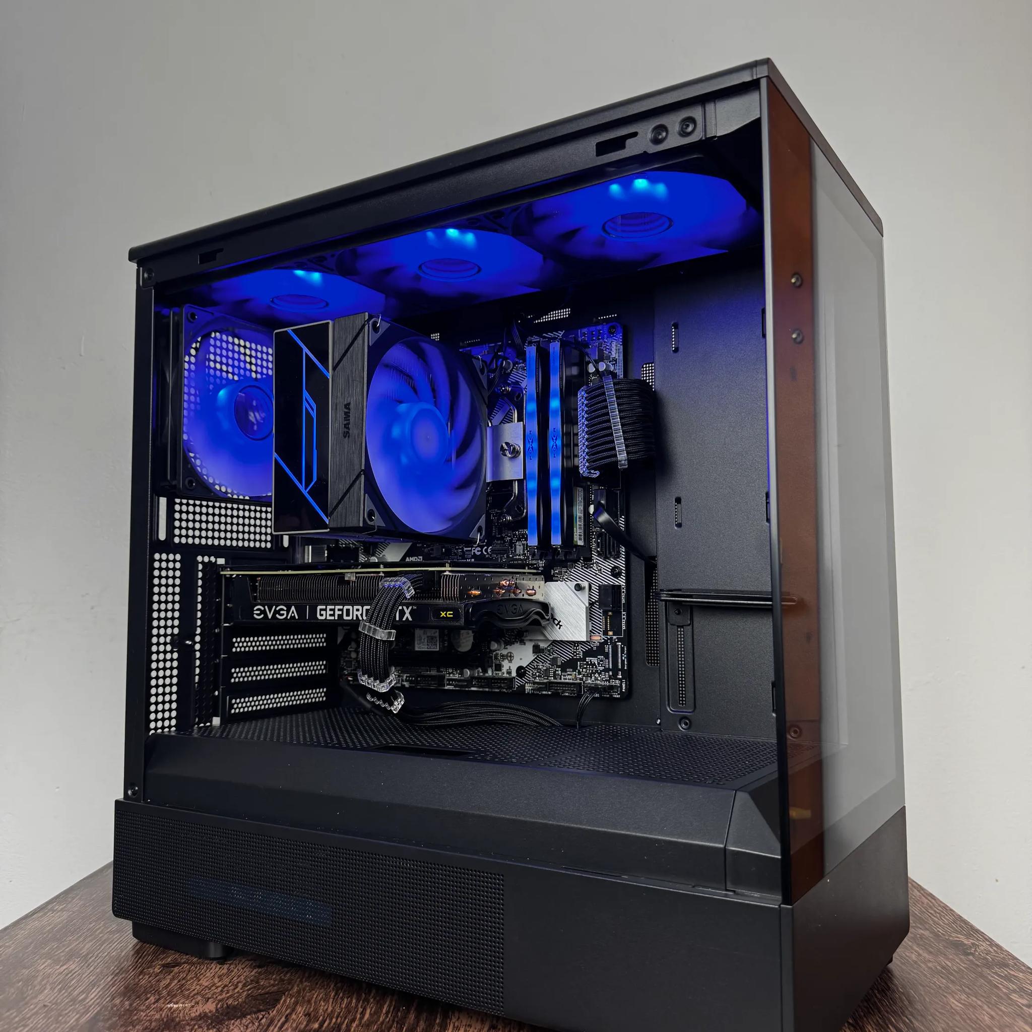 🖤Black🖤 Budget Gaming PC (Ryzen 5 5600 + RTX 3060 TI + 16gb Ram)