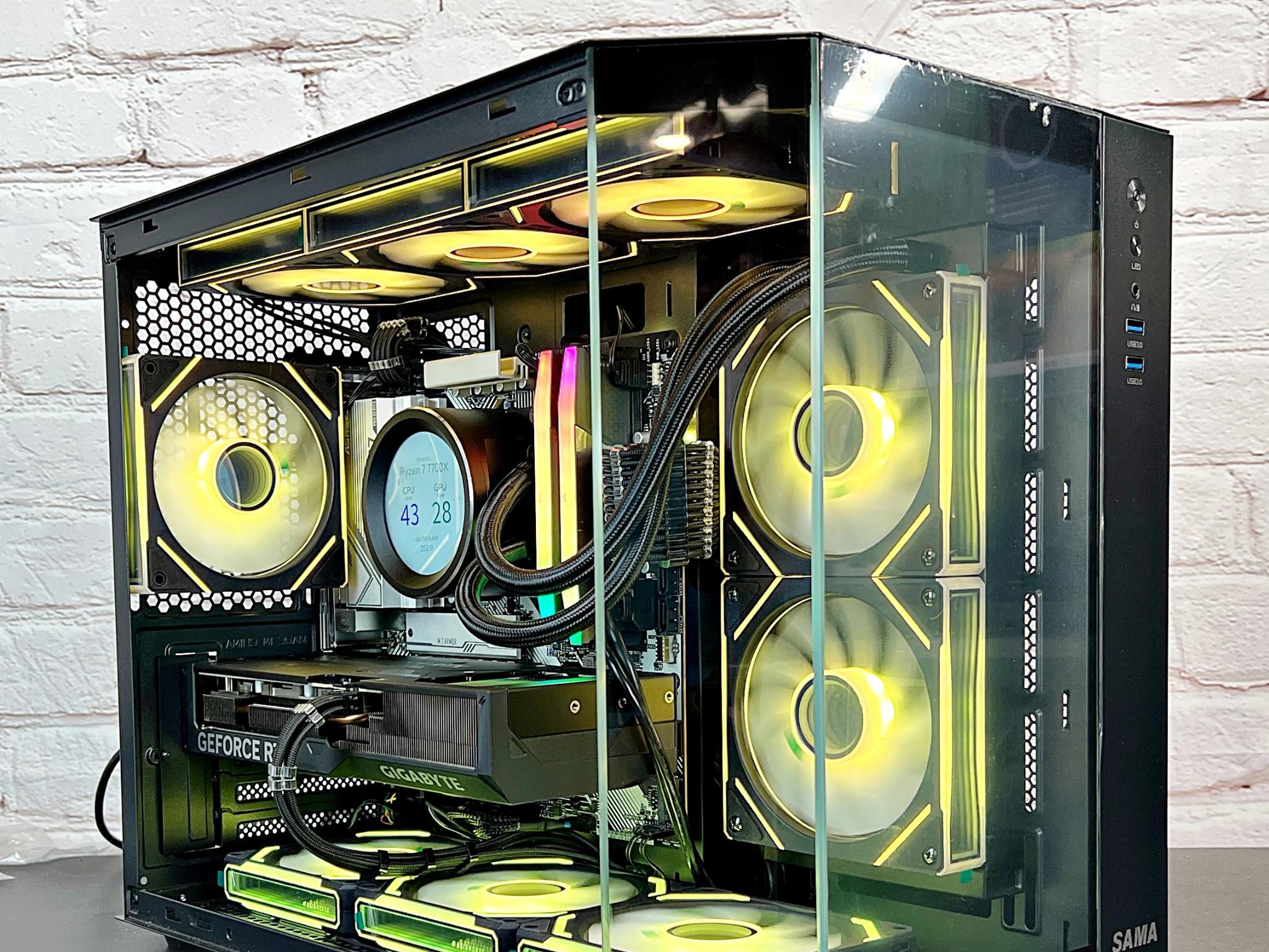 Ryzen 7 7700X RTX 4070 32GB DDR5 2TB M.2 Win 11Pro Gaming PC