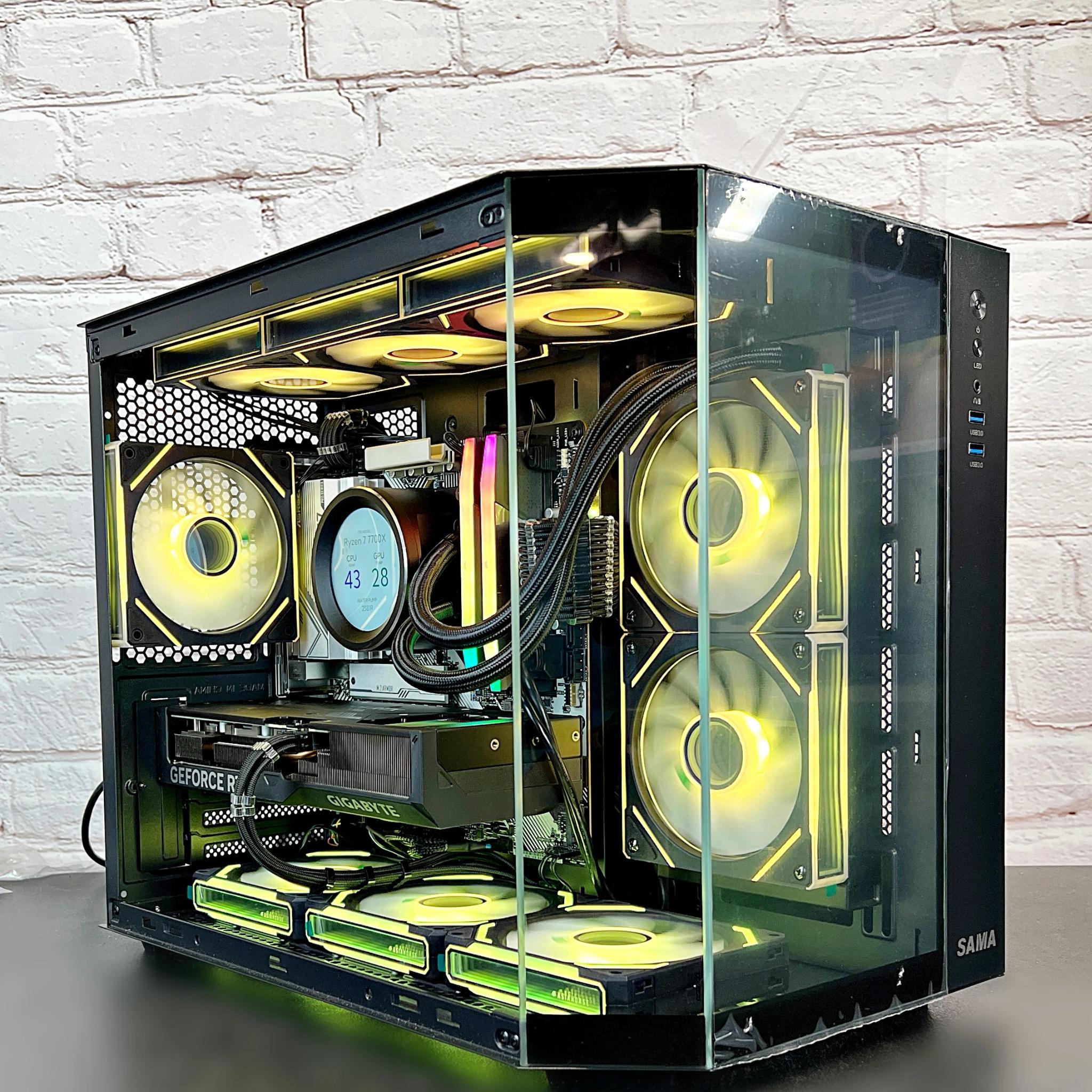 Ryzen 7 7700X RTX 4070 32GB DDR5 2TB M.2 Win 11Pro Gaming PC