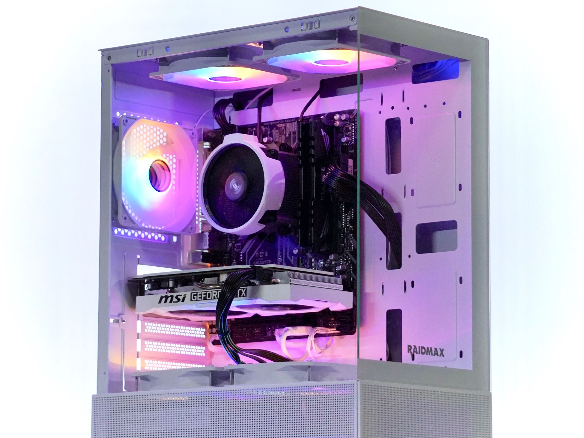 5x Infinity Fans Fixed RGB White RaidMax