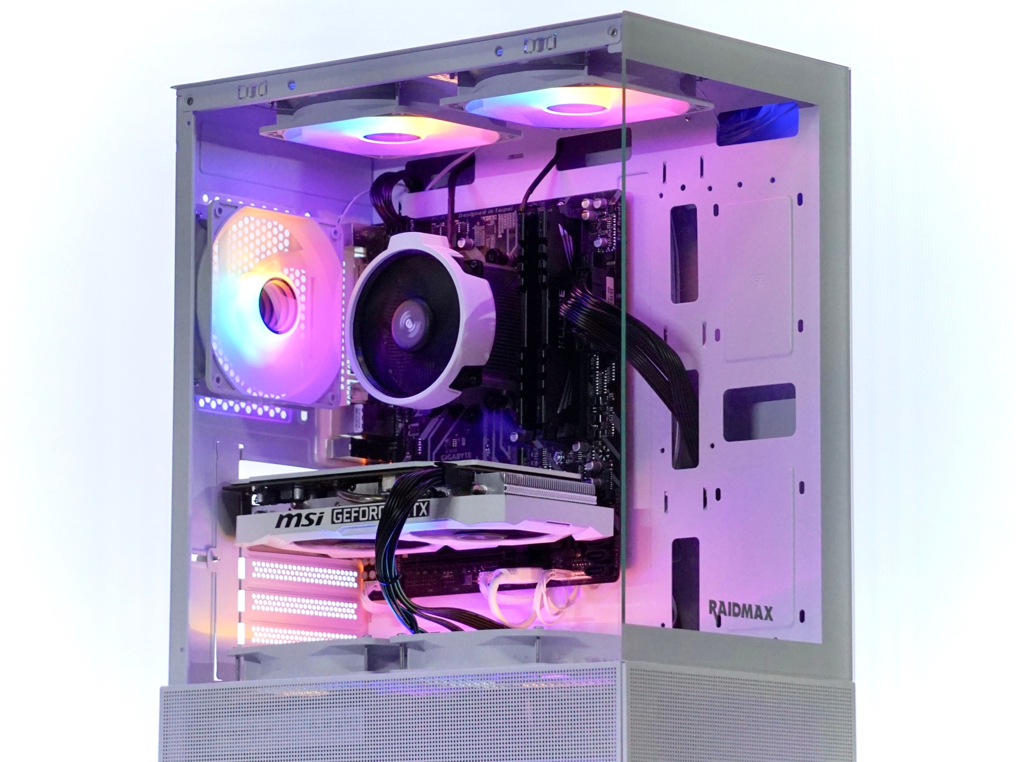 5x Infinity Fans Fixed RGB White RaidMax