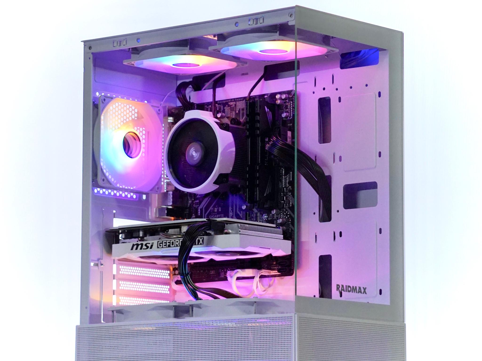 5x Infinity Fans Fixed RGB White RaidMax