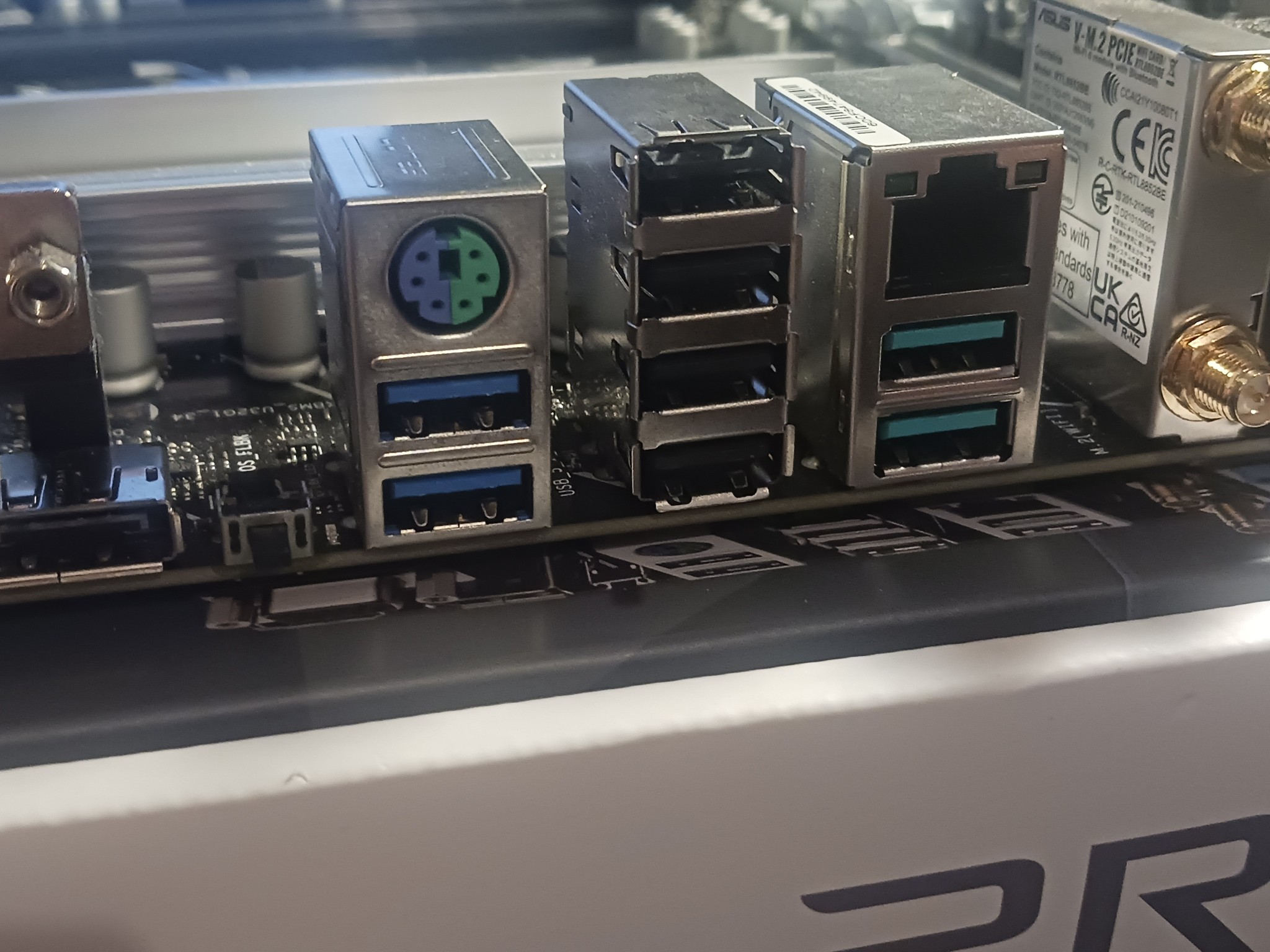 (READ DESC.)ASUS PRIME B650M-A AX II AM5 WIFI Motherboard POSTS BUT HAS DIMM/FRONT USB HEADER ISSUES