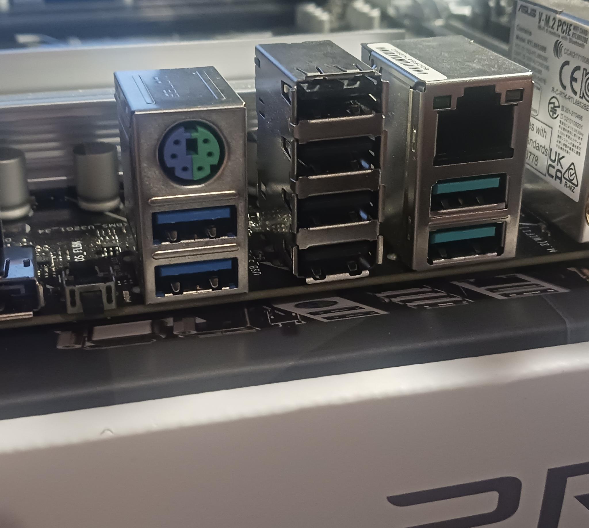 (READ DESC.)ASUS PRIME B650M-A AX II AM5 WIFI Motherboard POSTS BUT HAS DIMM/FRONT USB HEADER ISSUES