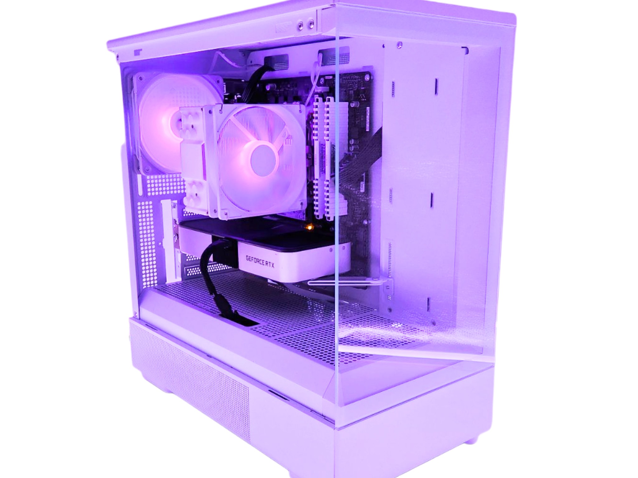 🌌 Cosmos 🌠: RTX 3060 TI | Ryzen 5 5600 | 16GB DDR4 RAM | 512GB SSD | 2 RGB Fans | White Gaming PC