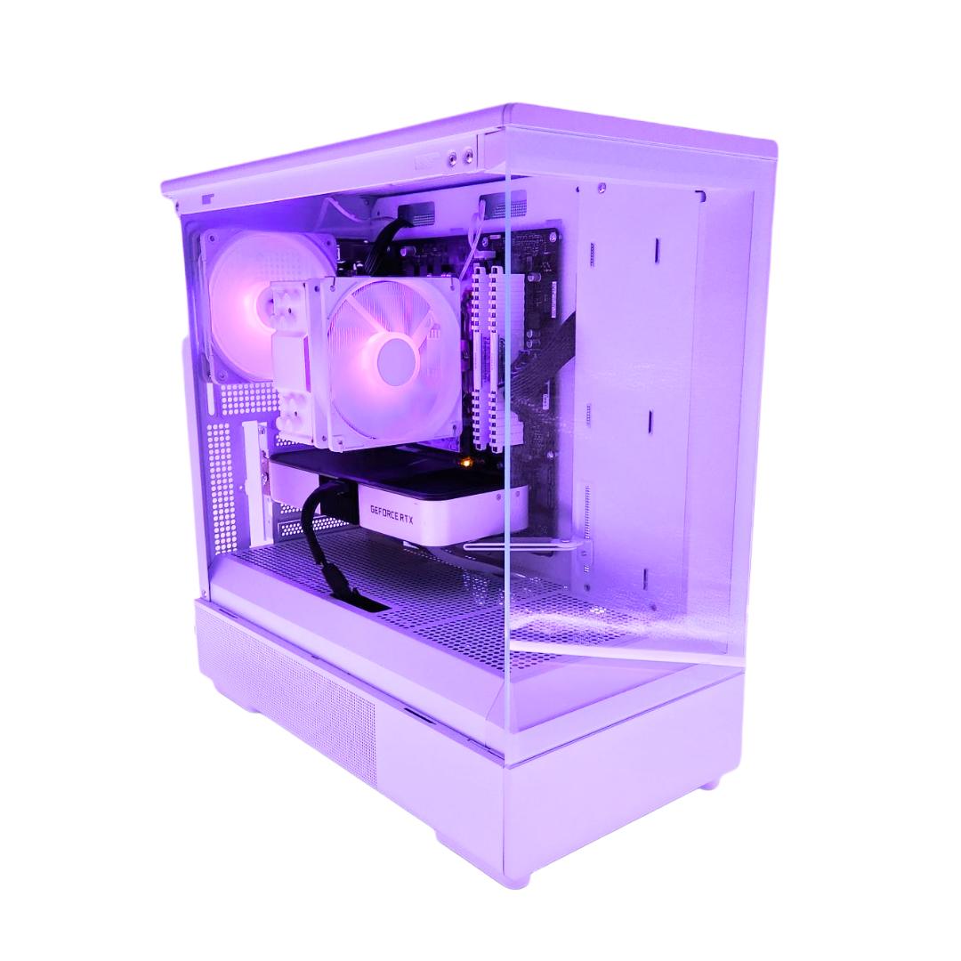 🌌 Cosmos 🌠: RTX 3060 TI | Ryzen 5 5600 | 16GB DDR4 RAM | 512GB SSD | 2 RGB Fans | White Gaming PC