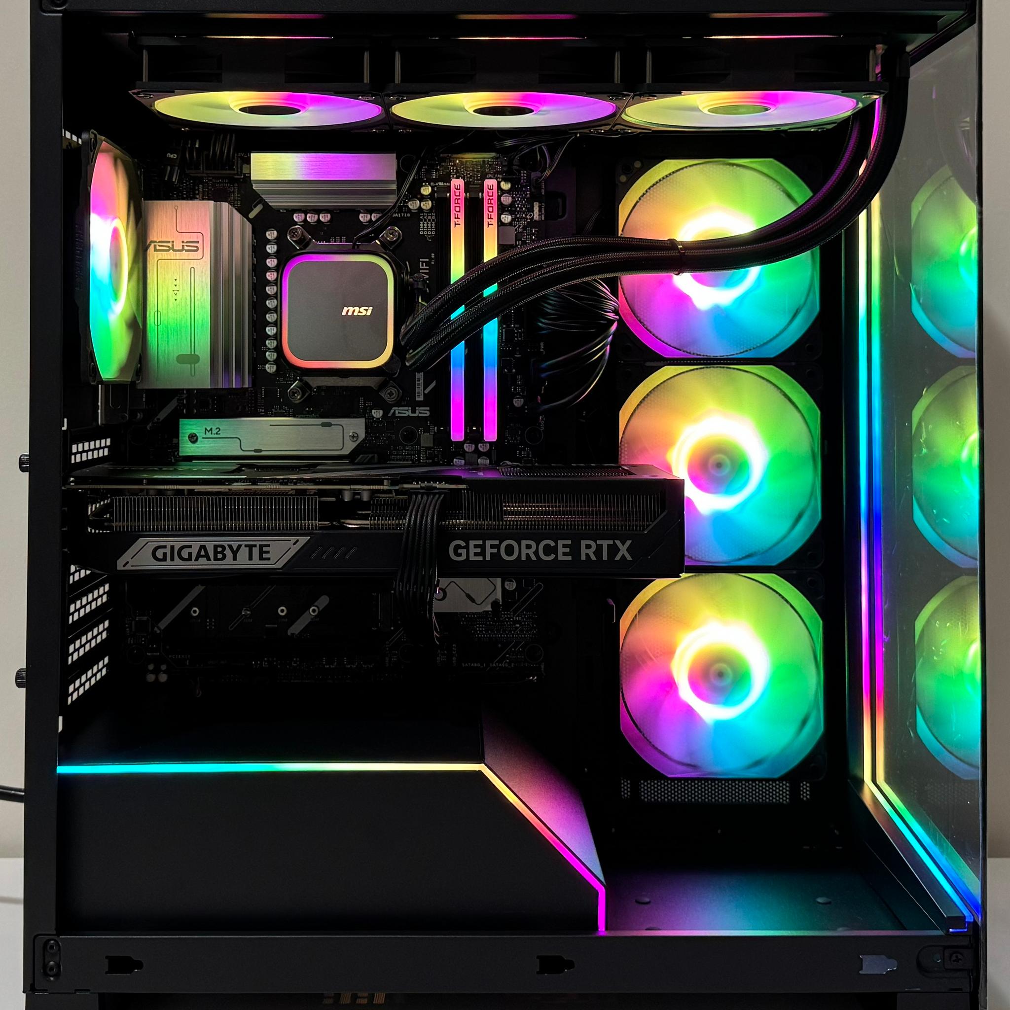 AMD Ryzen 7 7800X3D GeForce RTX 5070 Ti 32GB DDR5 RAM 1TB Gen5 NVMe SSD NZXT 850W Gold Gaming PC