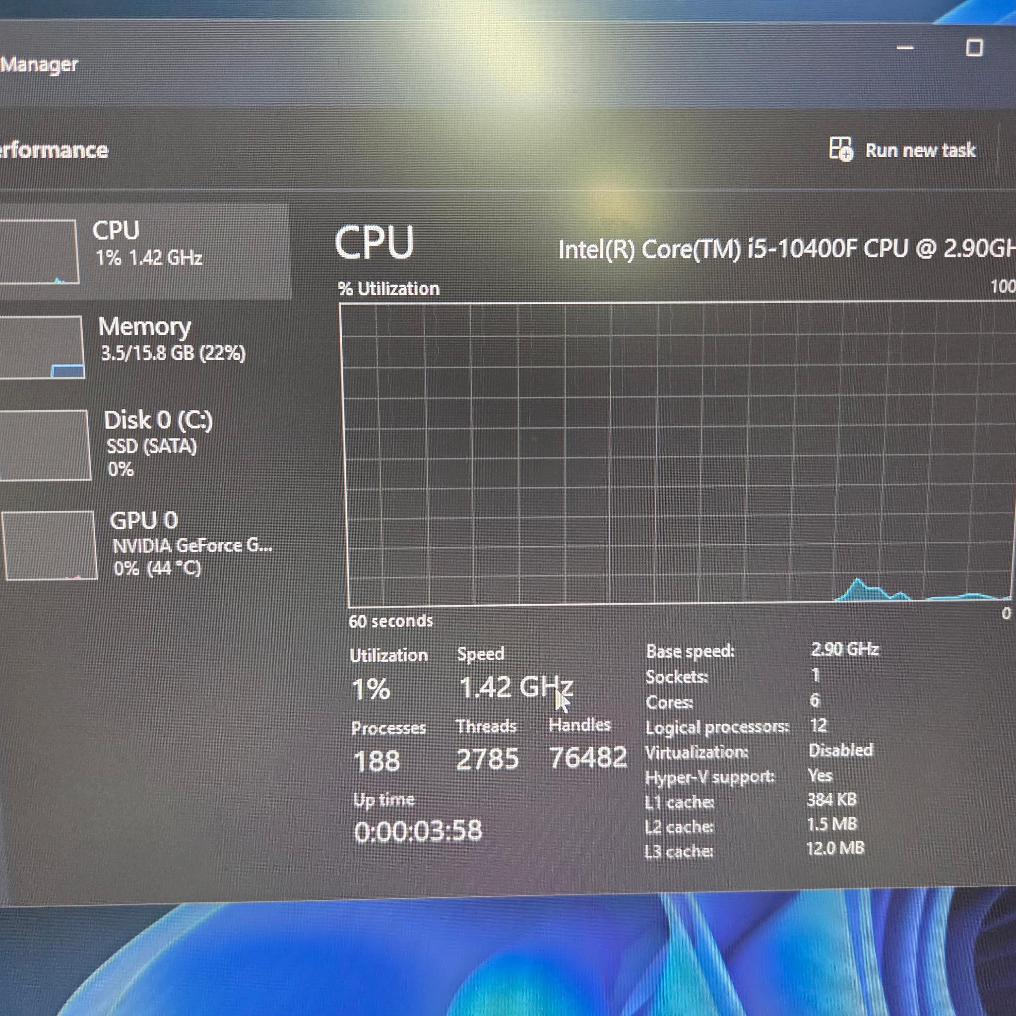 Intel I5-10400F / GTX 1660TI / Wifi & BT